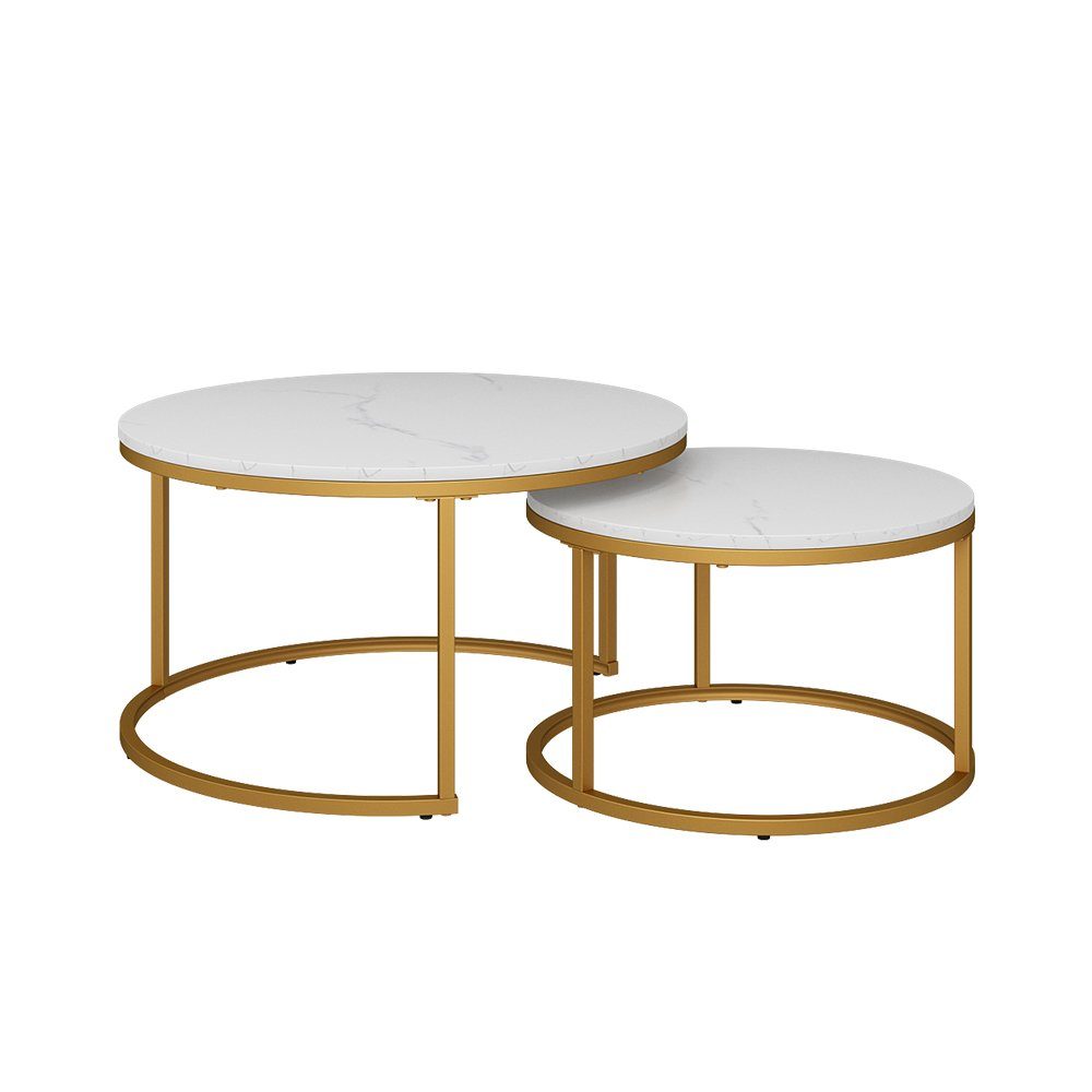 Vicco Couchtisch Montreal, Weiß/Gold, 77 x günstig online kaufen