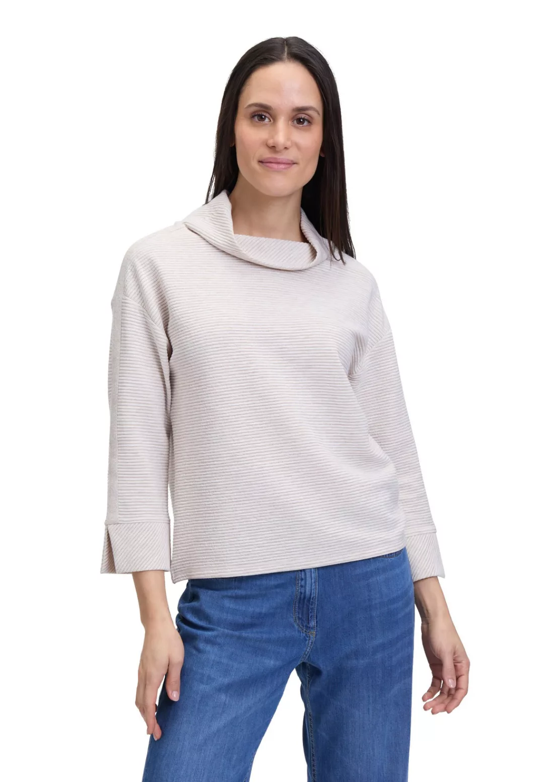 Betty Barclay Sweatshirt "Betty Barclay Sweatshirt mit Rippenstruktur", Mat günstig online kaufen