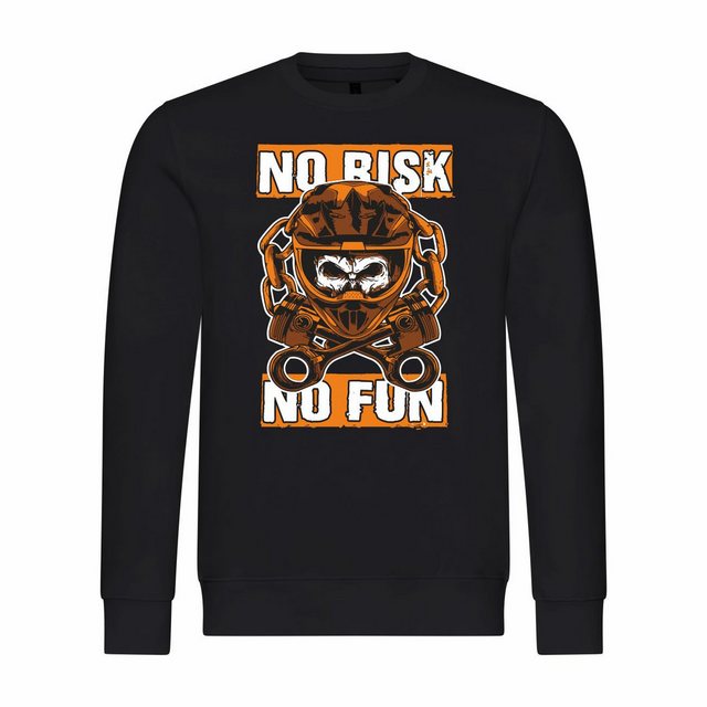 deinshirt Rundhalspullover Herren Sweatshirt No risk no fun Mit Print Motiv günstig online kaufen