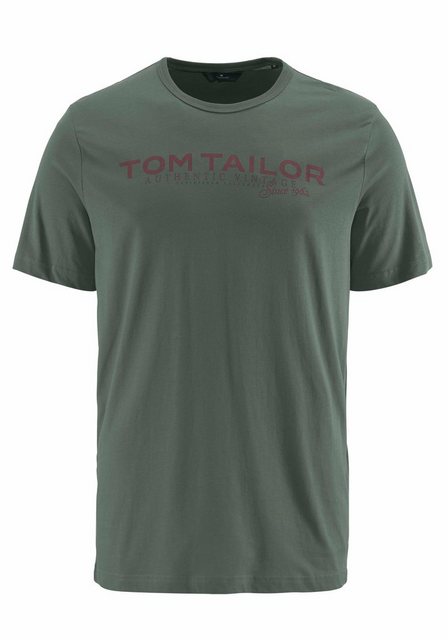 TOM TAILOR Rundhalsshirt mit Logoprint günstig online kaufen