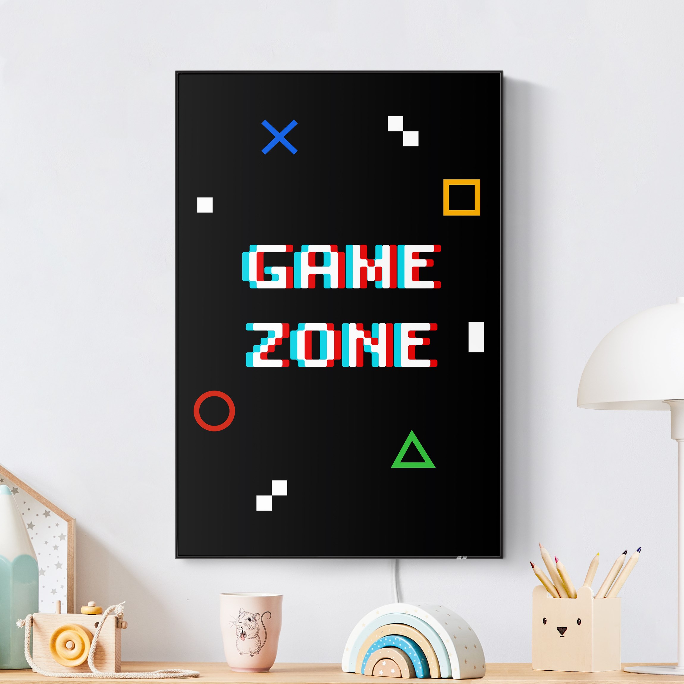 LED-Wechselbild Pixel Spruch Game Zone günstig online kaufen