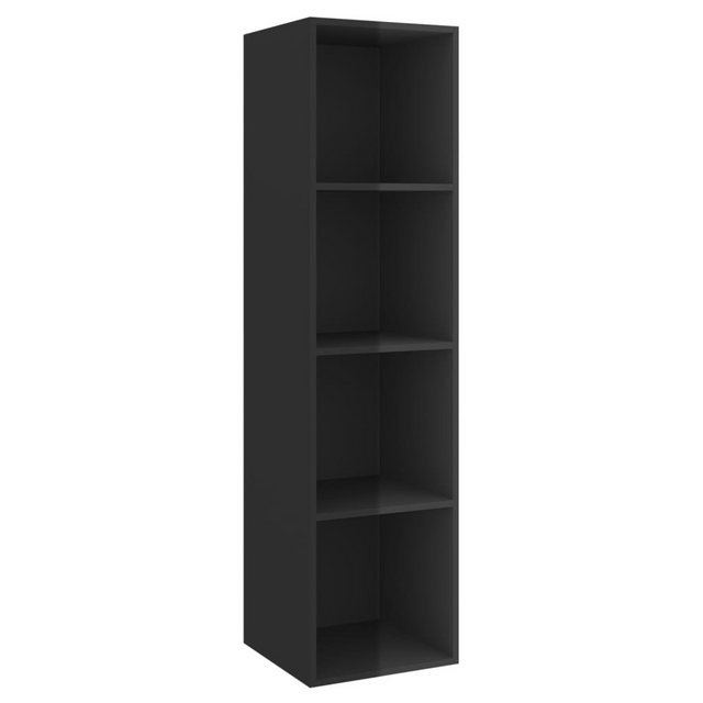 furnicato TV-Schrank TV-Wandschrank Hochglanz-Schwarz 37x37x142,5 cm Holzwe günstig online kaufen