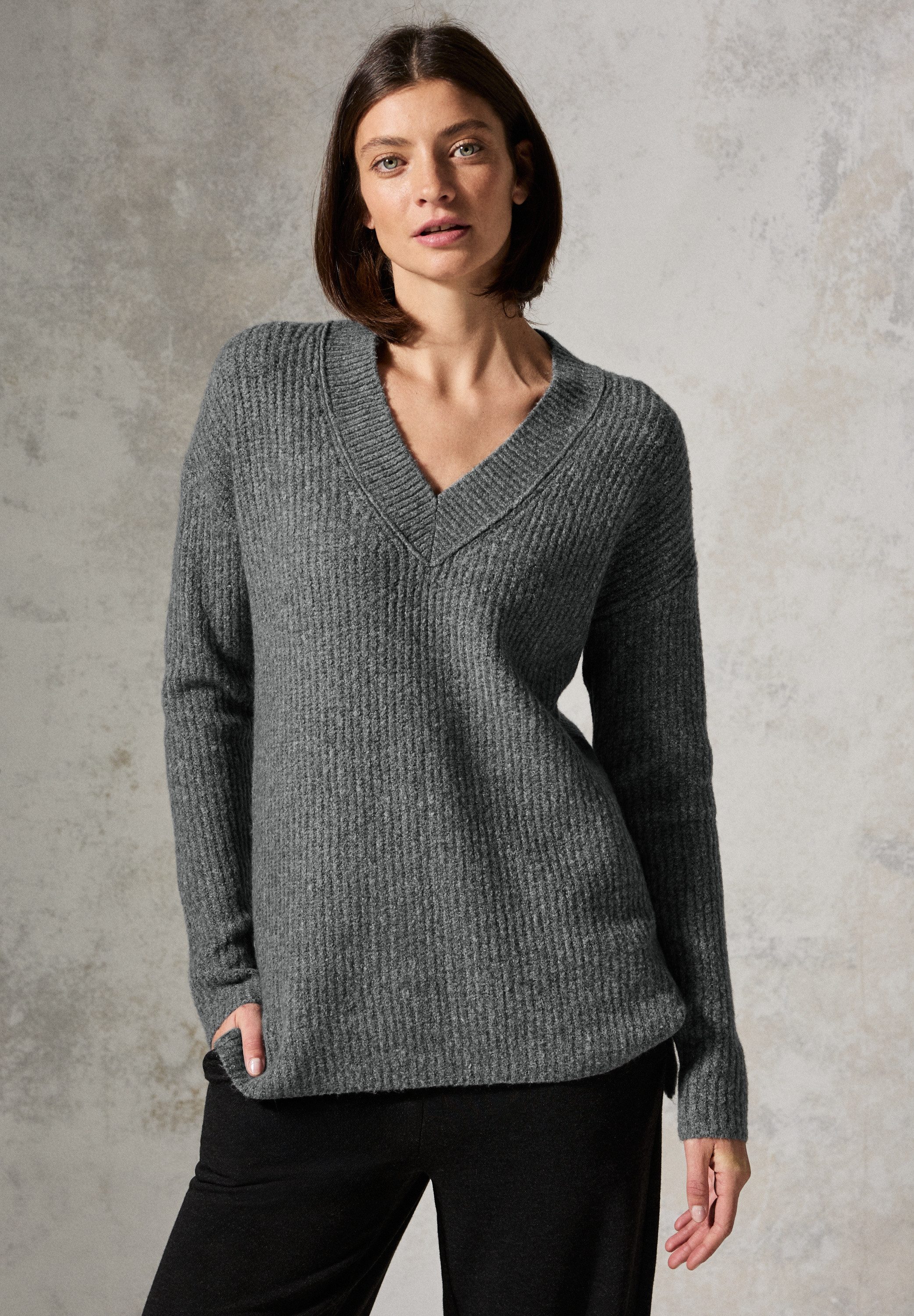 Cecil Rollkragenpullover, im Melange Look günstig online kaufen