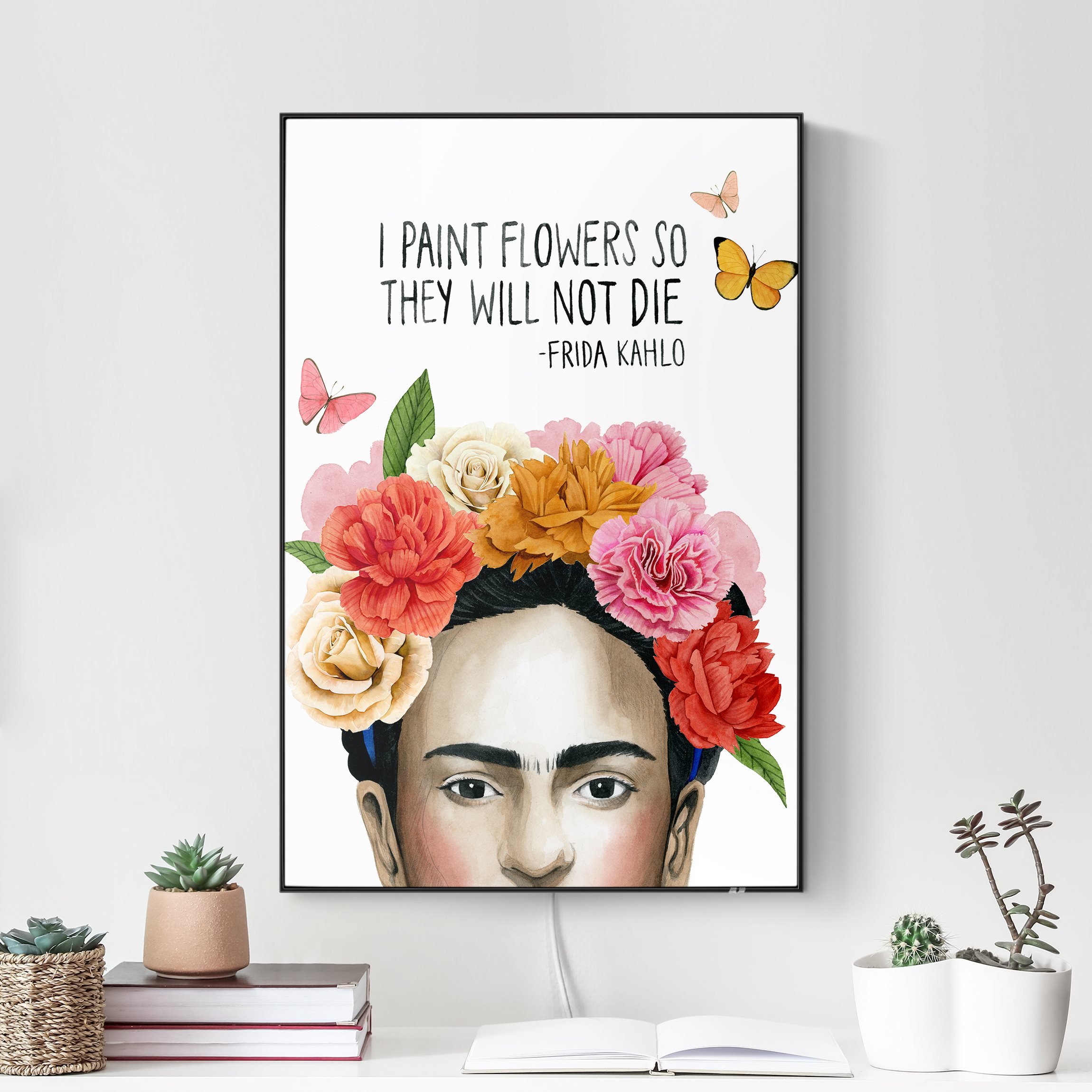 LED-Wechselbild Fridas Gedanken - Blumen günstig online kaufen