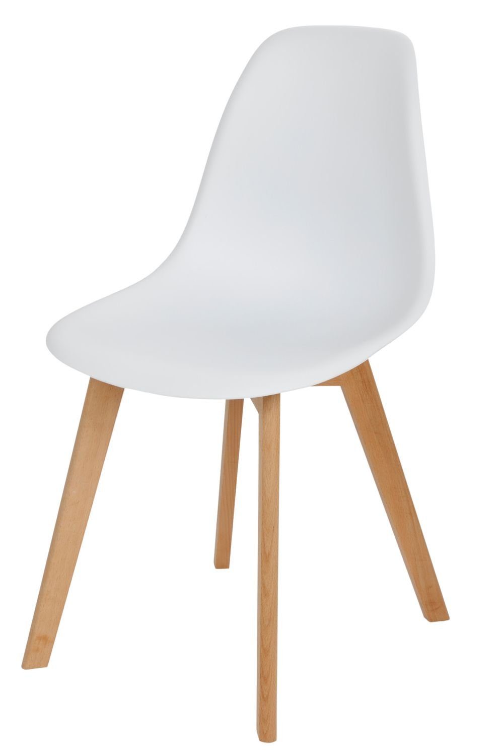 BURI Stuhl Schalenstuhl weiß Esszimmerstuhl Küchenstuhl günstig online kaufen