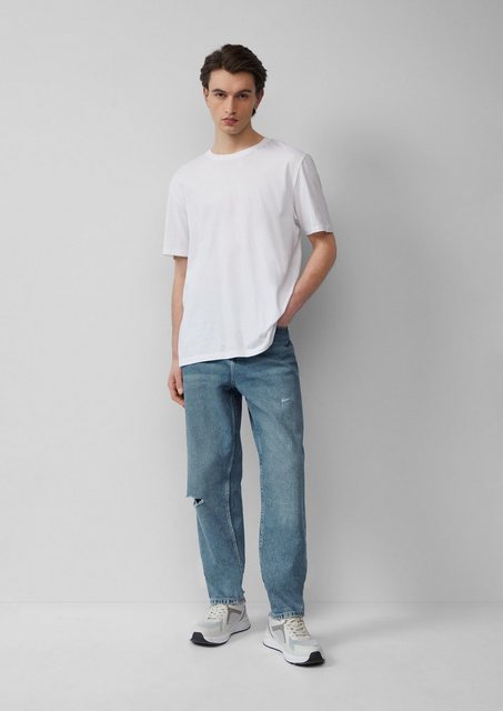 QS Stoffhose Jeans Devon / Relaxed Fit / Mid Rise / Tapered Leg günstig online kaufen