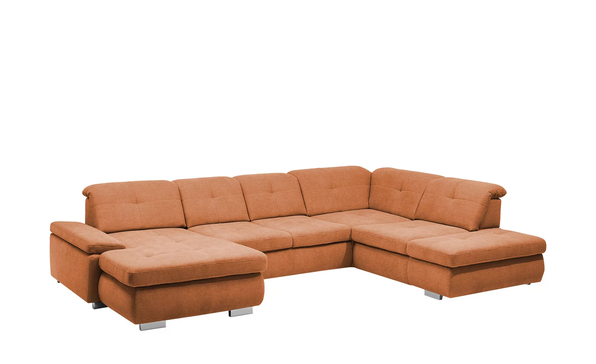 Lounge Collection Wohnlandschaft Flachgewebe  Affair ¦ orange ¦ Maße (cm): günstig online kaufen