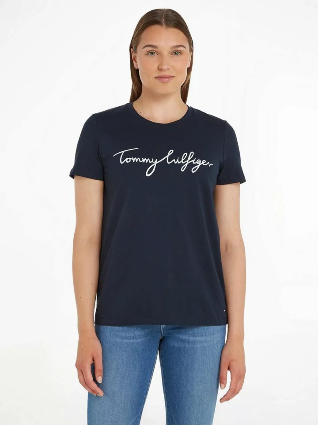 Tommy Hilfiger T-Shirt HERITAGE CREW NECK GRAPHIC TEE mit Tommy Hilfiger Sc günstig online kaufen