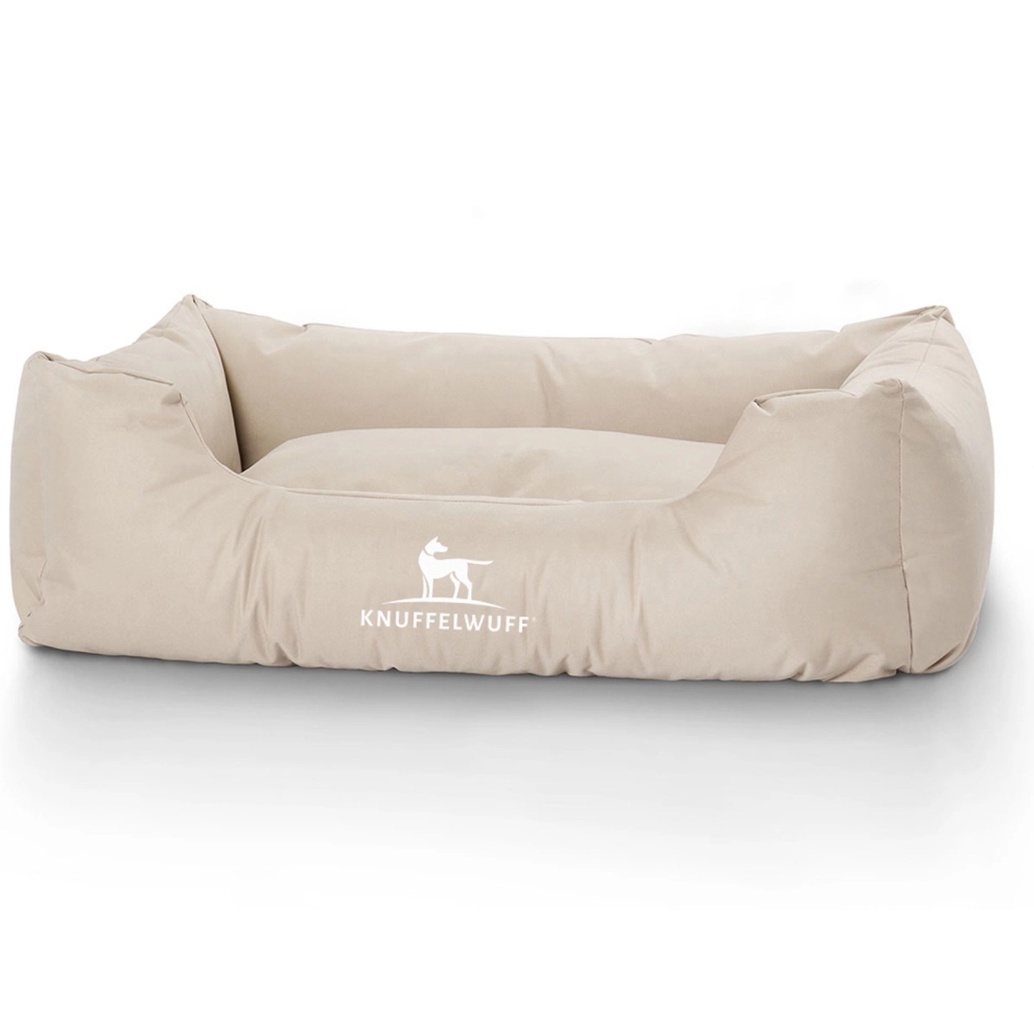 Knuffelwuff Hundebett Finlay Nylongewerbe M-L 85 x 63cm Beige günstig online kaufen