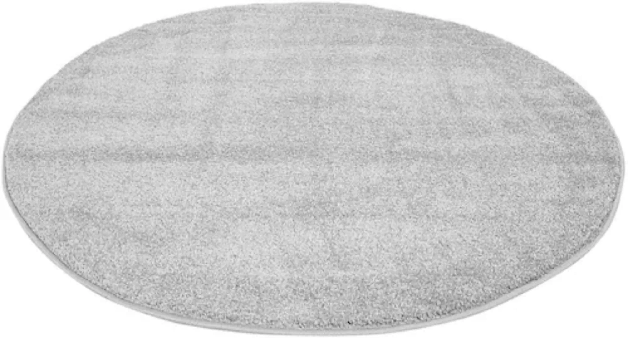 Carpet City Teppich »Moda Soft 2081«, rund, 11 mm Höhe, Kurzflor, Uni Farbe günstig online kaufen