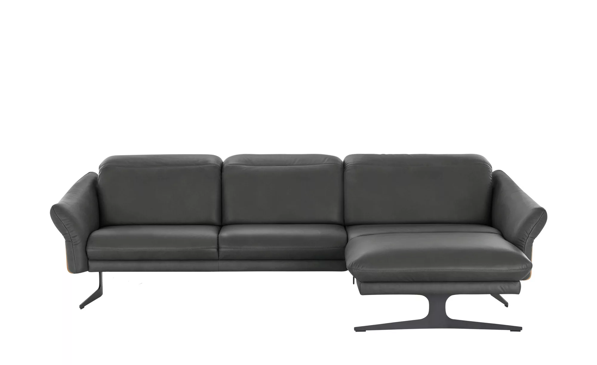 himolla Ecksofa aus Echtleder 1059 ¦ grau ¦ Maße (cm): B: 284 H: 83 T: 179 günstig online kaufen