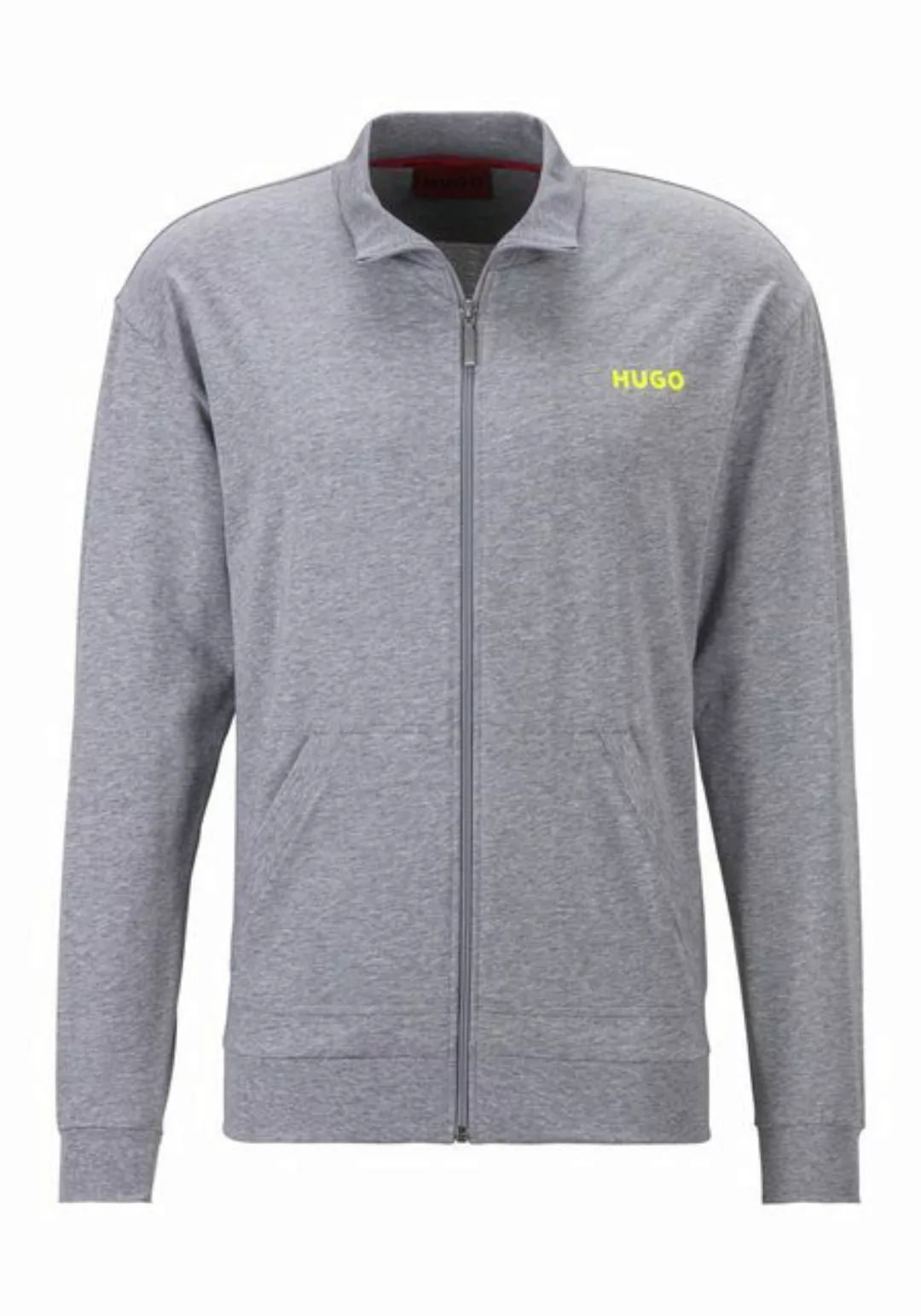 HUGO Sweatjacke Linked Jacket Zip mit Logodruck günstig online kaufen