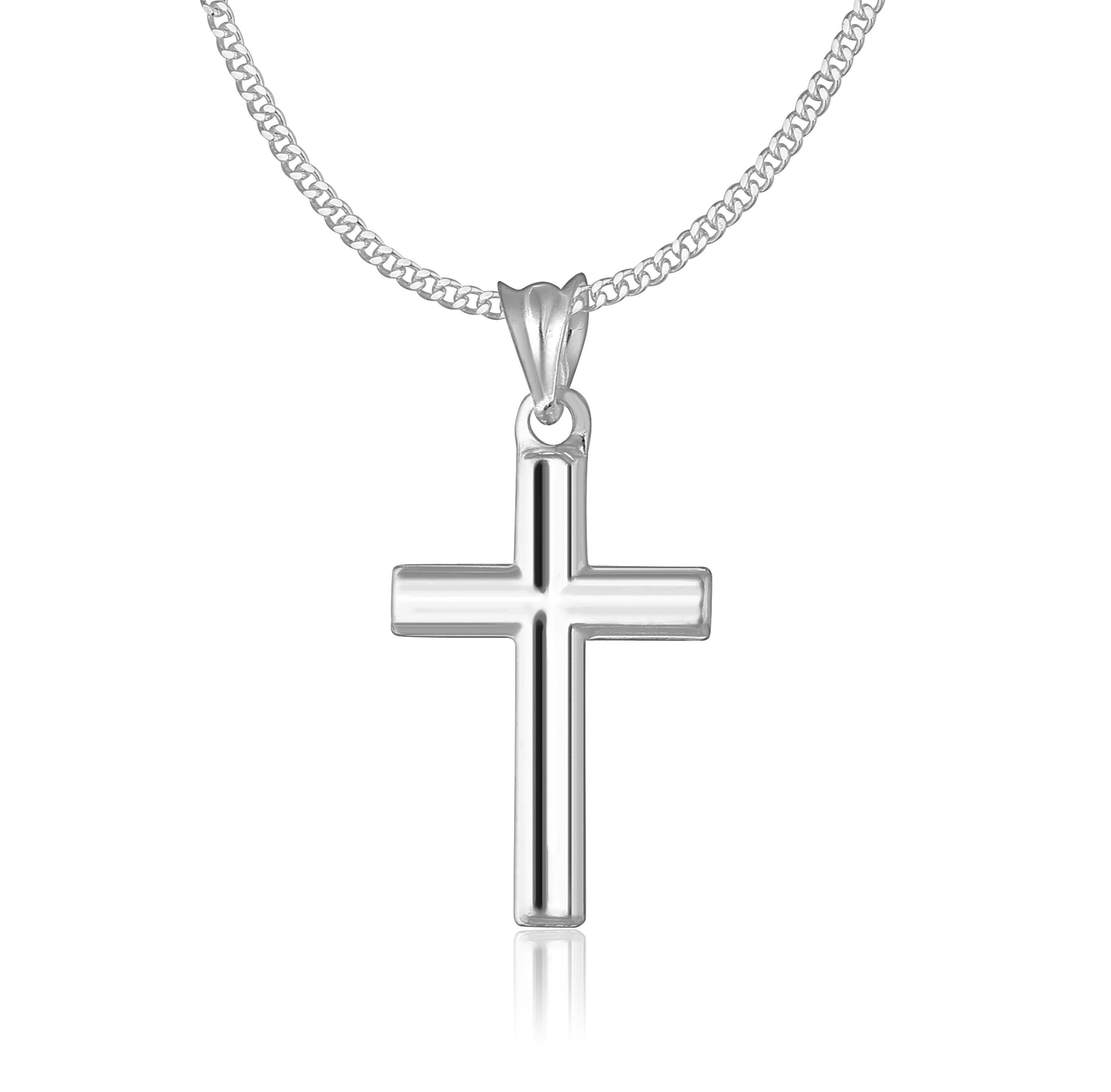 NAHLE Kette mit Anhänger Kreuz Silber günstig online kaufen