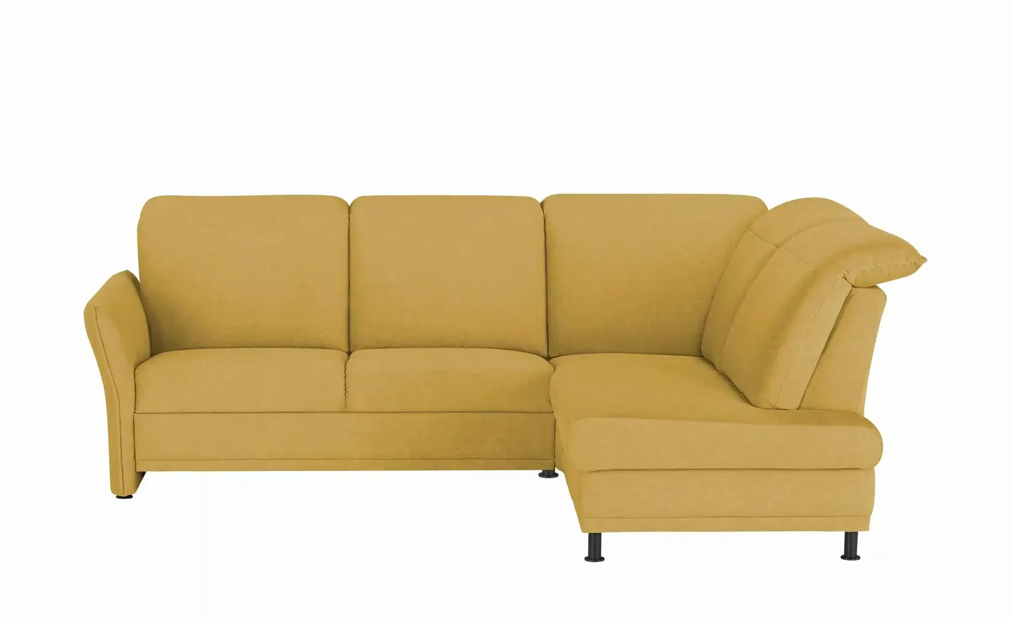 Polstermöbel Oelsa Ecksofa  Messina ¦ gelb ¦ Maße (cm): B: 258 H: 92 T: 198 günstig online kaufen