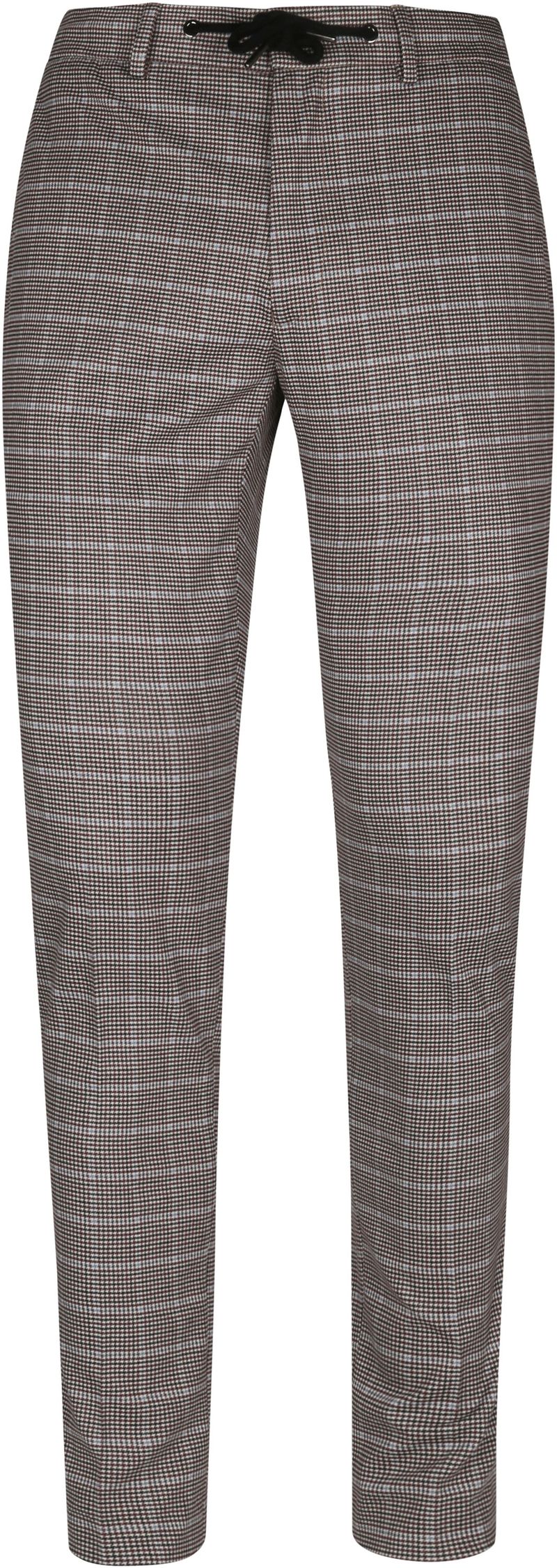 Suitable Pantalon Jersey Braun Pied De Poule - Größe 52 günstig online kaufen