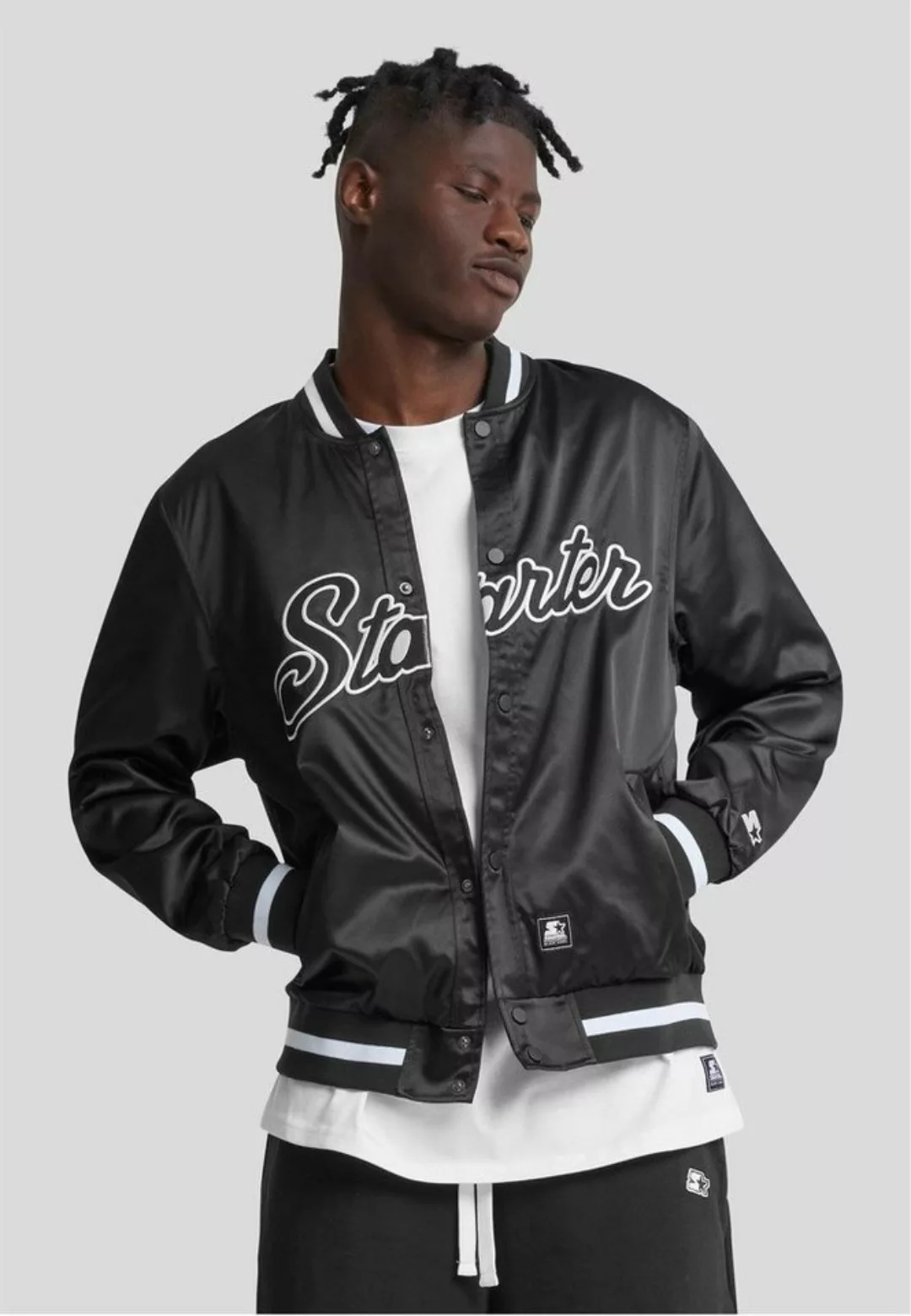 Starter Black Label Kurzjacke Starter Satin College Jacket günstig online kaufen