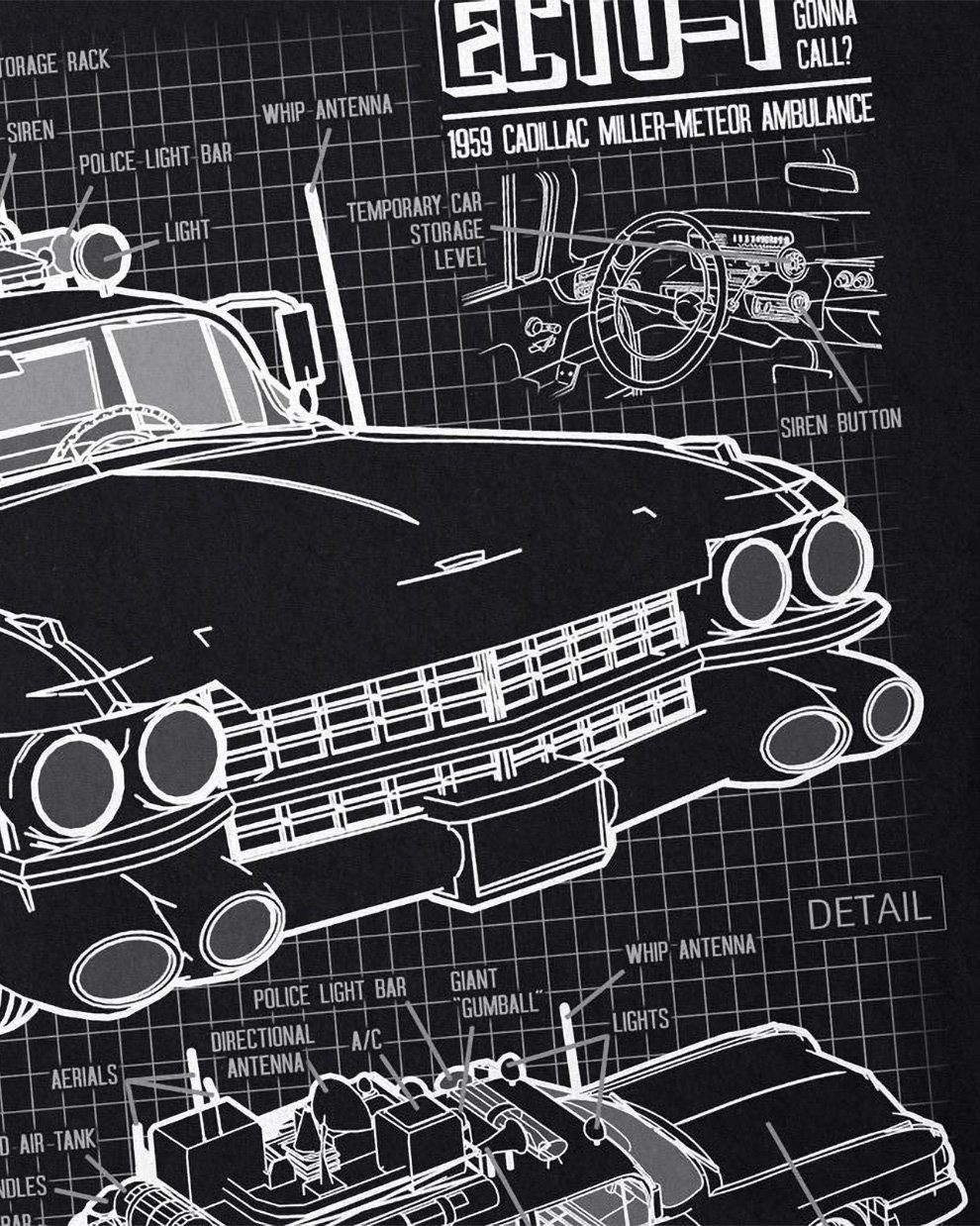 style3 T-Shirt ECTO- Blaupause geisterjäger slimer günstig online kaufen