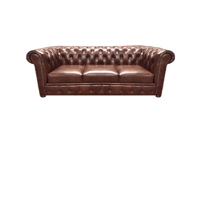 JVmoebel Chesterfield-Sofa Luxus Sofa Set 3tlg Wohnzimmer Polstermöbel Lede günstig online kaufen