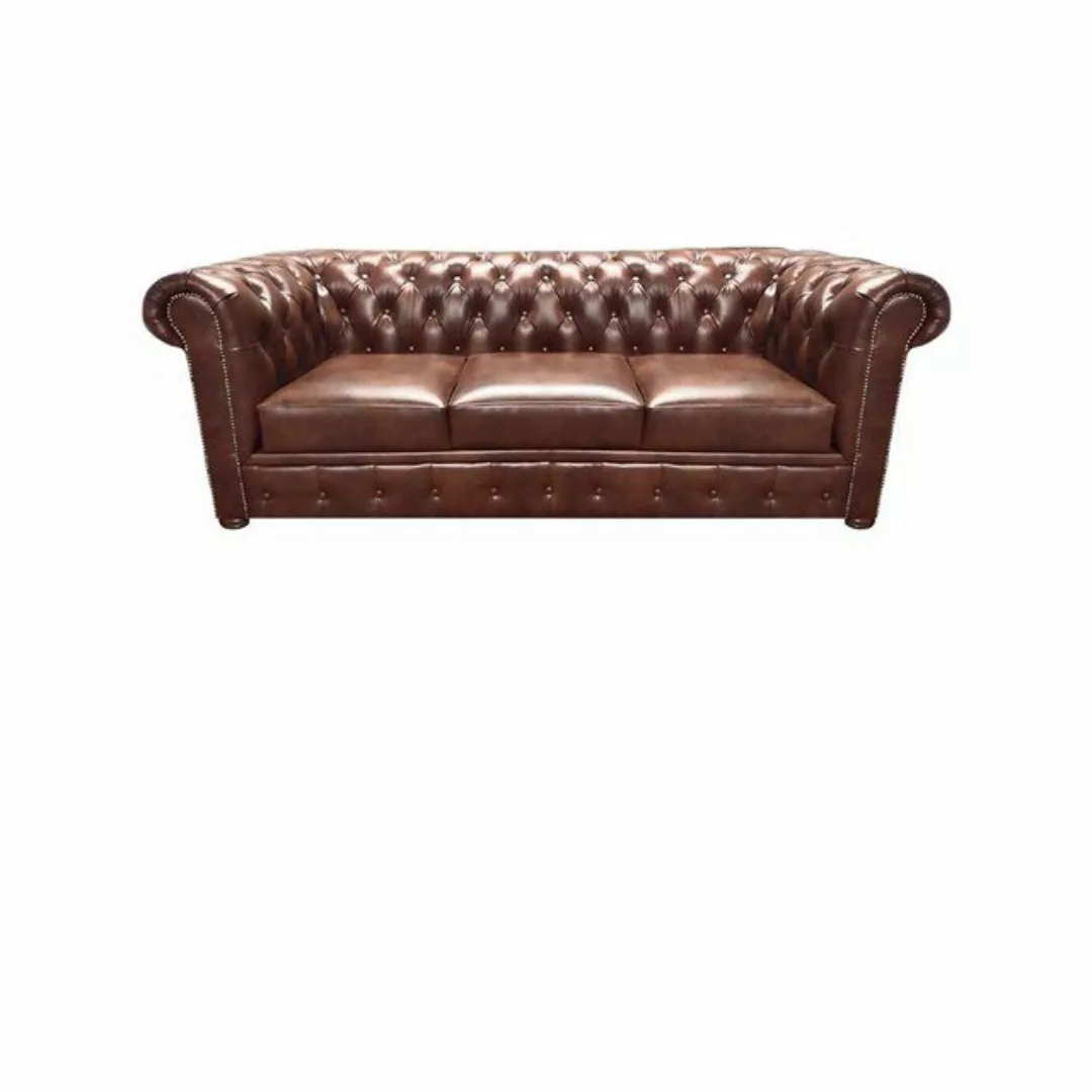 JVmoebel Chesterfield-Sofa Luxus Sofa Set 3tlg Wohnzimmer Polstermöbel Lede günstig online kaufen