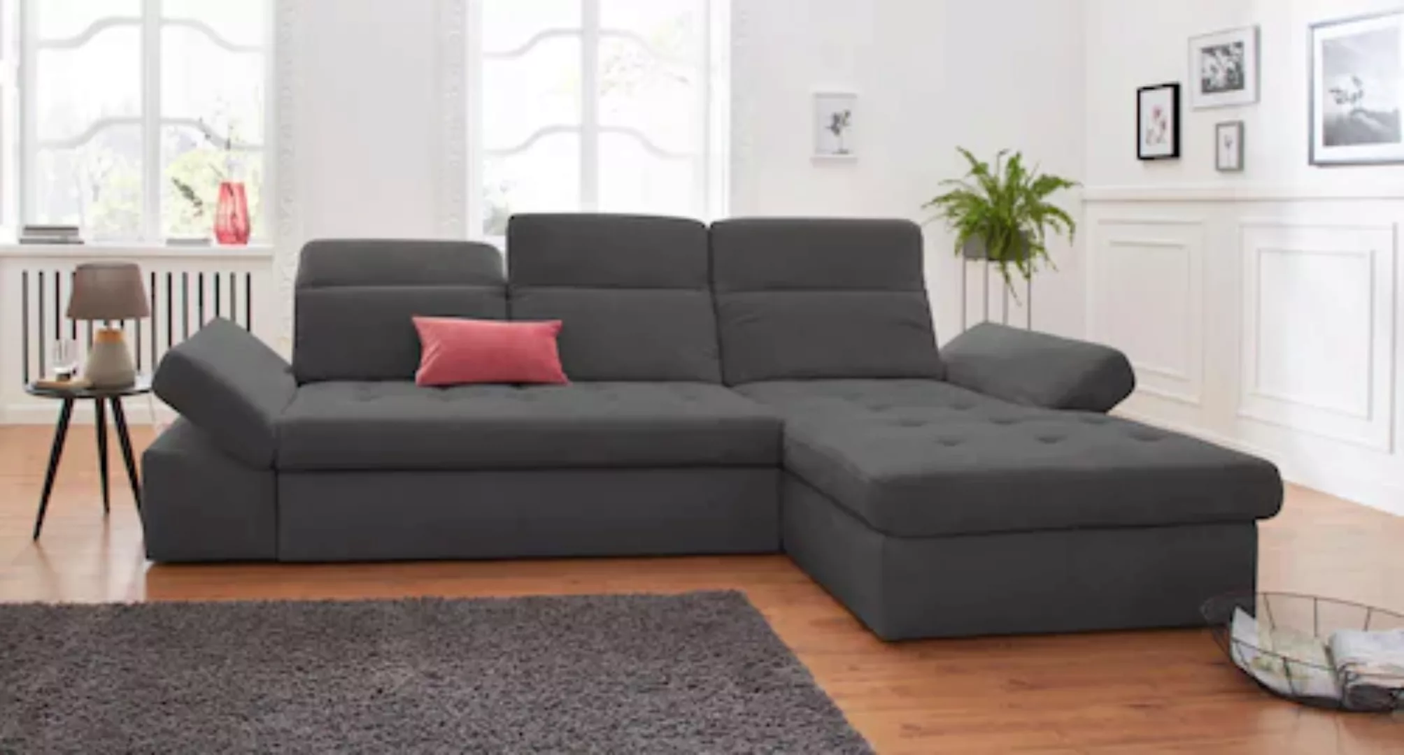 sit&more Ecksofa »Stardust L-Form«, wahlweise mit Bettfunktion und Bettkast günstig online kaufen
