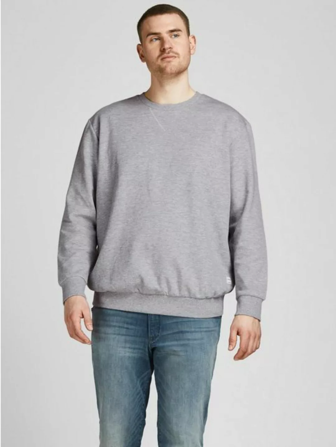 Jack & Jones Sweatshirt Basic Sweater Plus Size Sweatshirt Pullover Übergrö günstig online kaufen