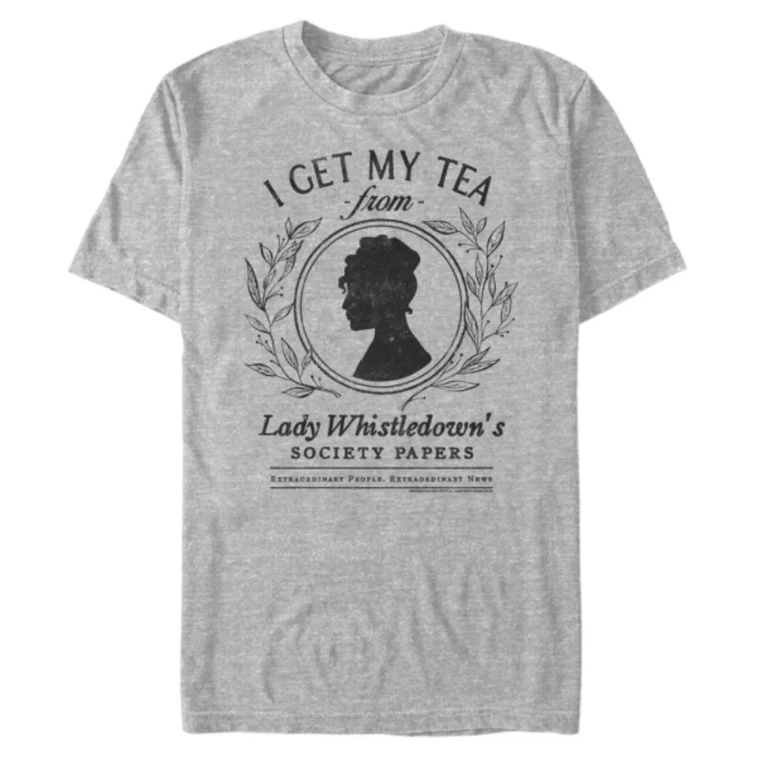 Netflix - Bridgerton - Logo Whistledown Tea - Männer T-Shirt günstig online kaufen