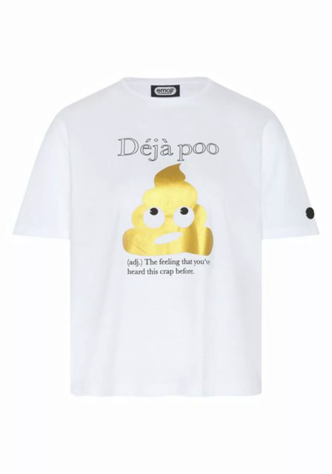 Emoji Print-Shirt mit Pile of Poo Motiv günstig online kaufen