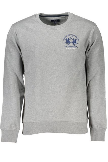 La Martina Sweatshirt Herren-Sweatshirt Grau ohne Reißverschluss – günstig online kaufen