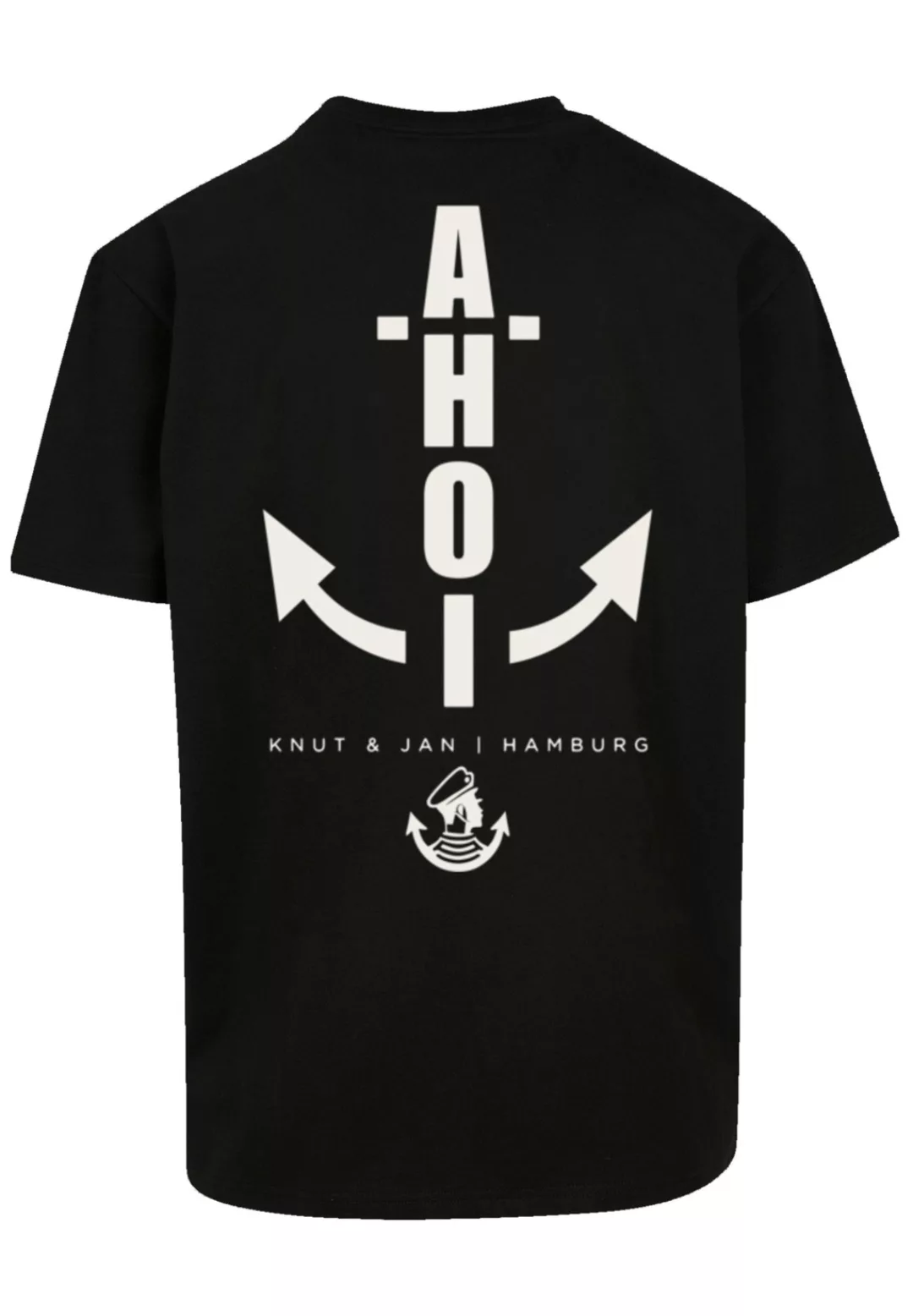 F4NT4STIC T-Shirt "Oversized T-Shirt Ahoi Anker Knut & Jan Hamburg", Print günstig online kaufen