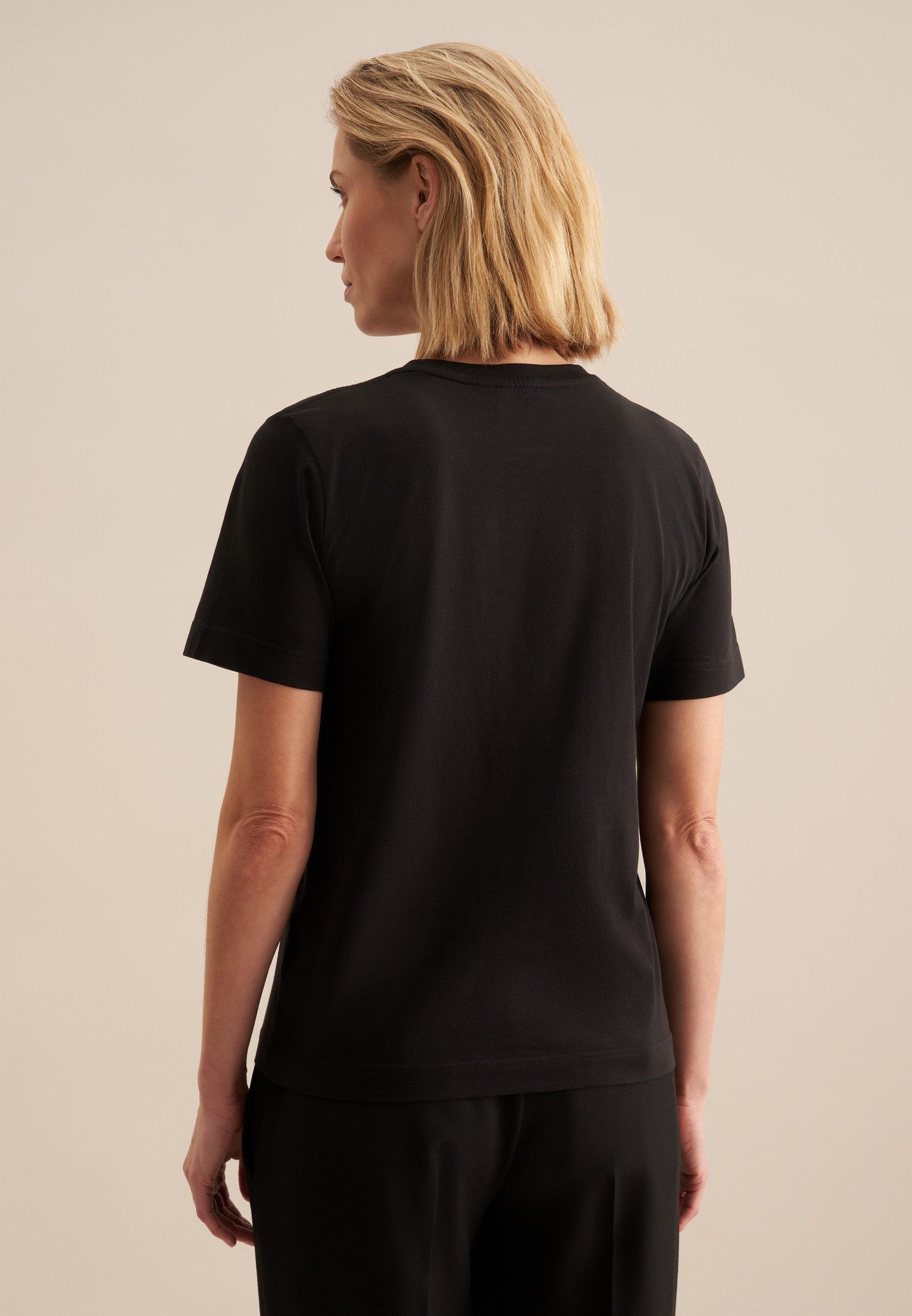 seidensticker T-Shirt, 1/2 Rundhals Uni günstig online kaufen