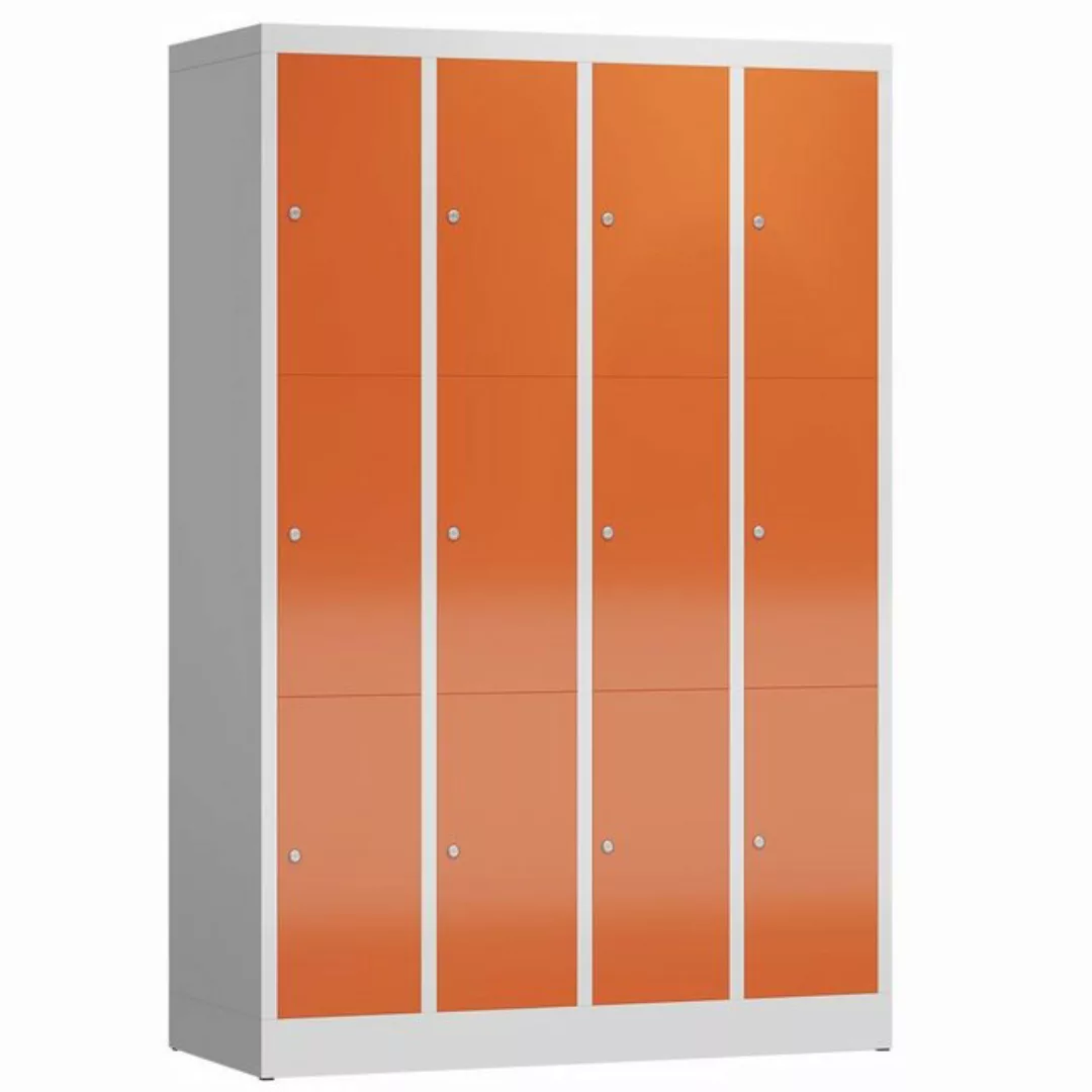 Steelboxx Fächerschrank ClassiX Schließfachschrank, 4 Abteile à 3 Fächer, 1 günstig online kaufen