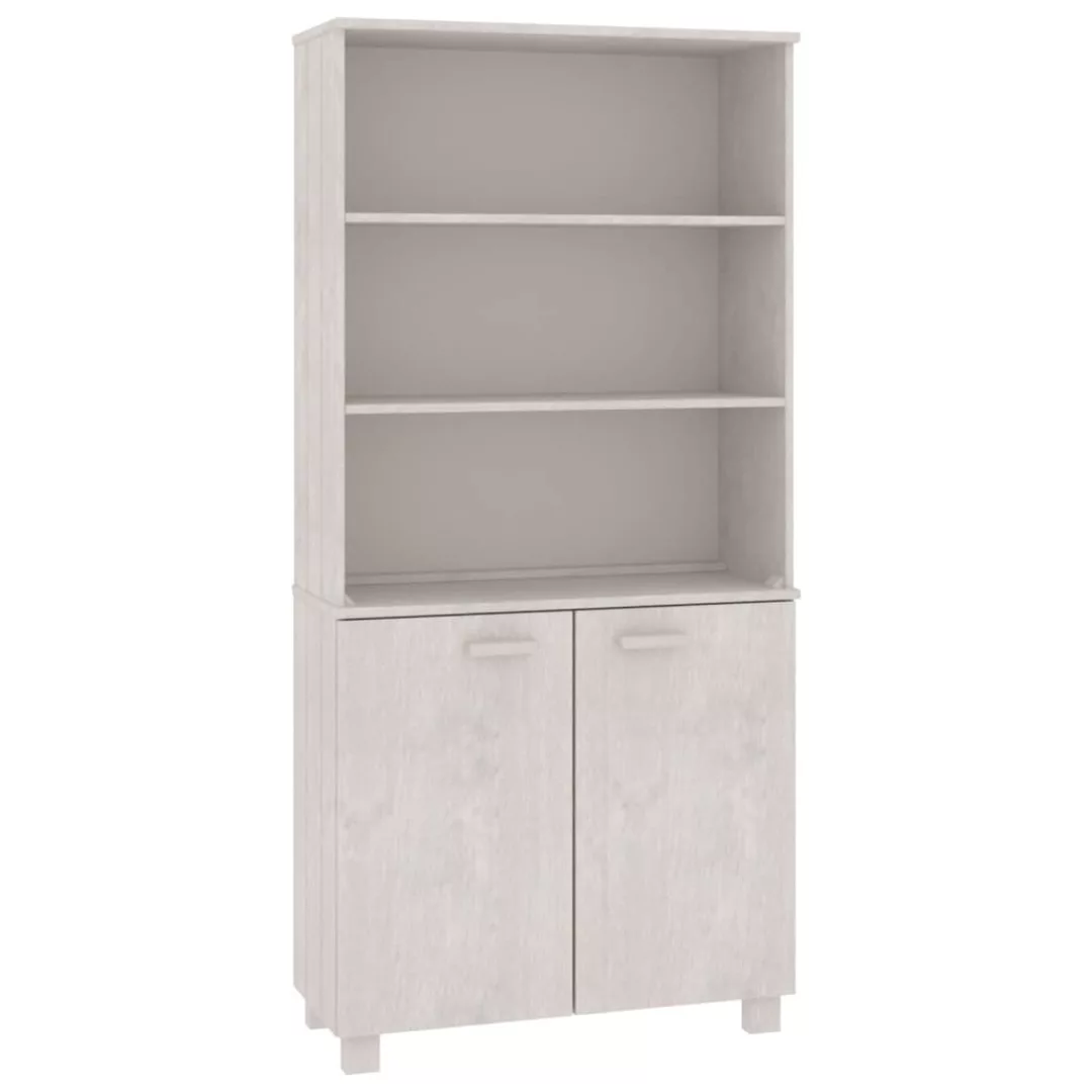 Vidaxl Highboard Massivholz Kiefer Weiß günstig online kaufen