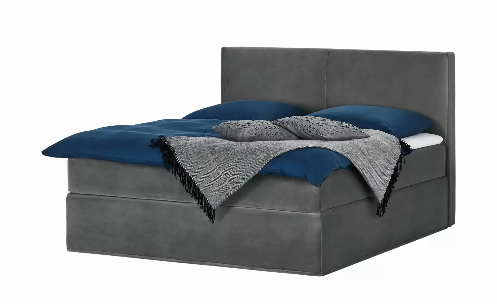 Boxi Boxspringbett  160 x 200 cm  Boxi Classic ¦ grau ¦ Maße (cm): B: 160 H günstig online kaufen