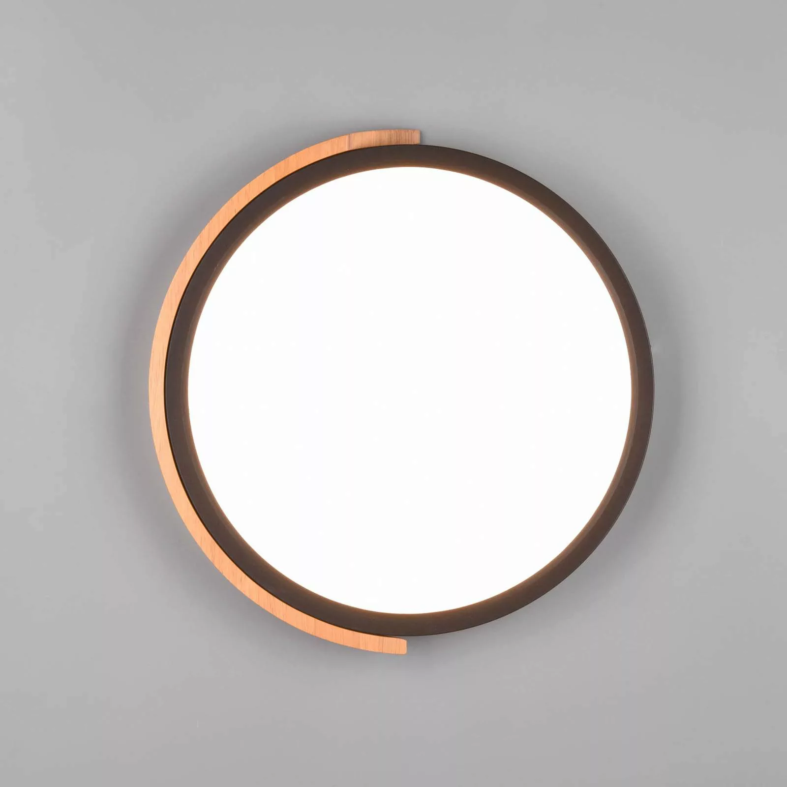 TRIO Leuchten LED Deckenleuchte »Jano«, 1 flammig-flammig, Deckenlampe Holz günstig online kaufen