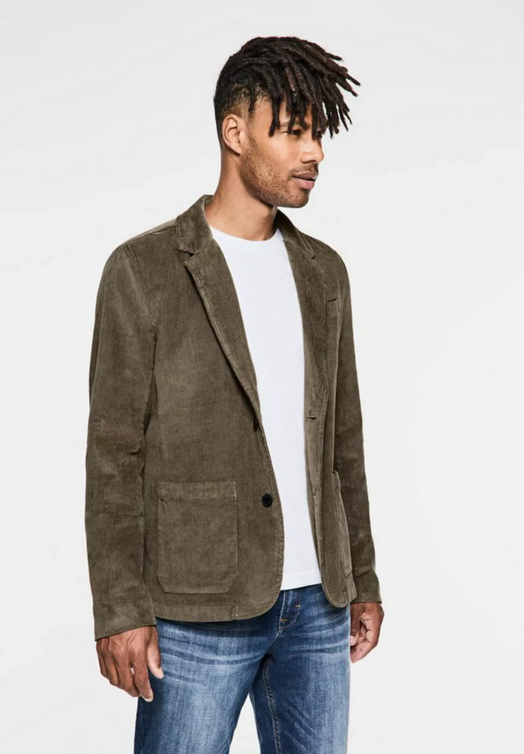 STREET ONE MEN Cordjacke mit Reverskragen günstig online kaufen