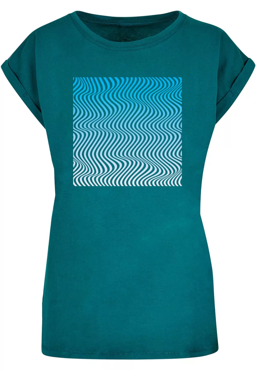 Merchcode T-Shirt "Merchcode Damen Ladies Summer - Wavy Pattern T-Shirt" günstig online kaufen