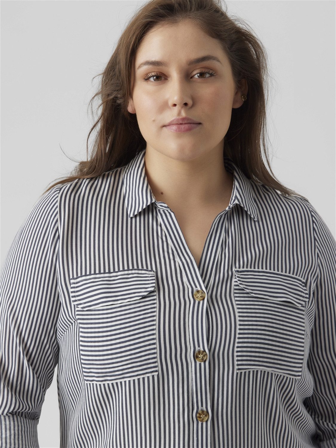 Vero Moda Curve Hemdbluse VMBUMPY L/S günstig online kaufen