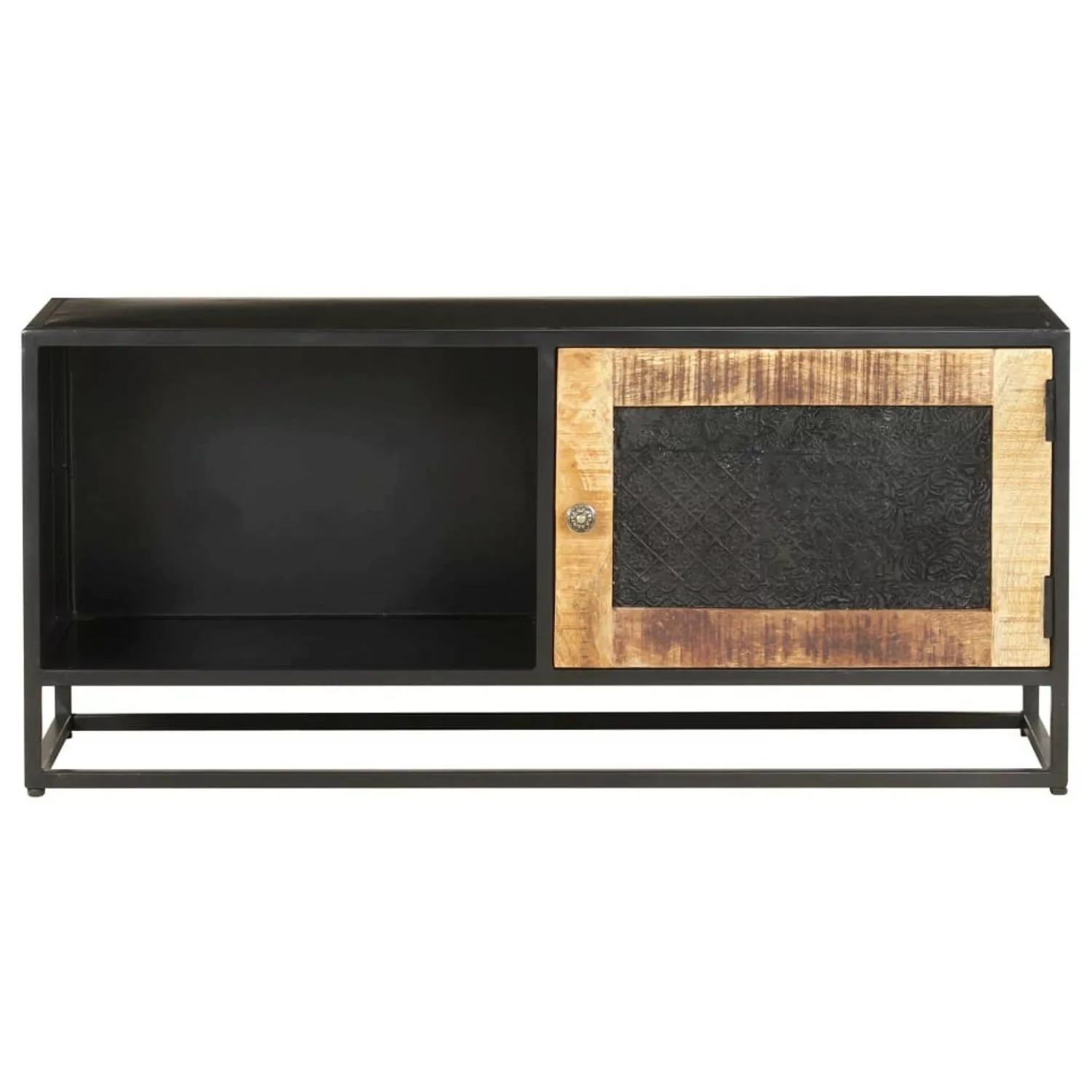 Tv-schrank 90x30x40 Cm Raues Mangoholz günstig online kaufen
