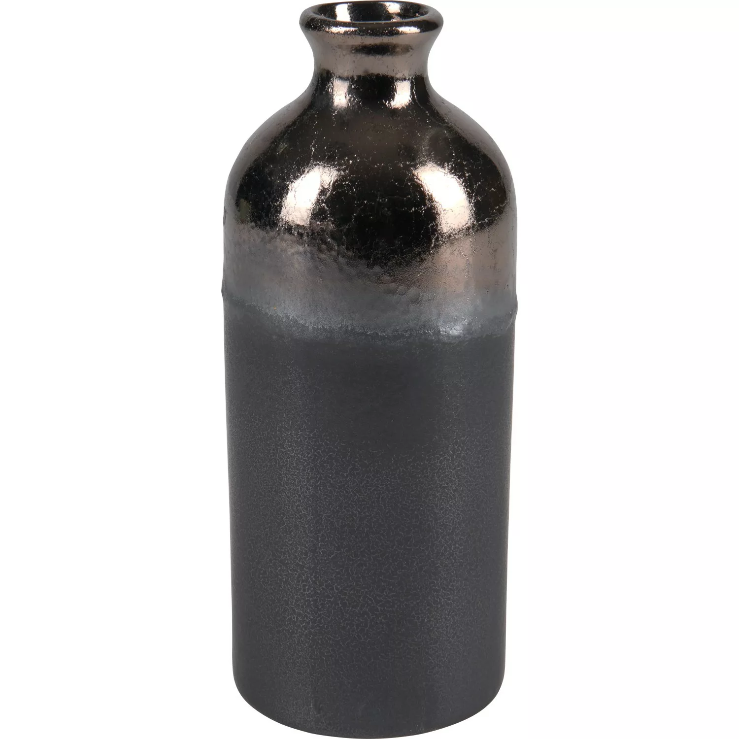 Vase Minimalist Zen Keramik 19,5 cm x Ø 7,6 cm Schwarz günstig online kaufen