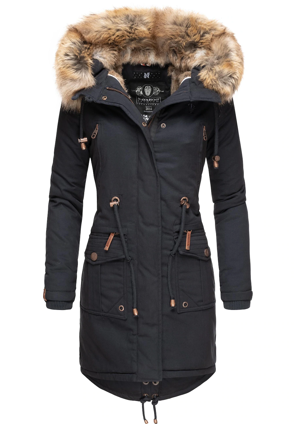 Navahoo Wintermantel "Rosinchen", stylischer Damen Winter Baumwollparka mit günstig online kaufen