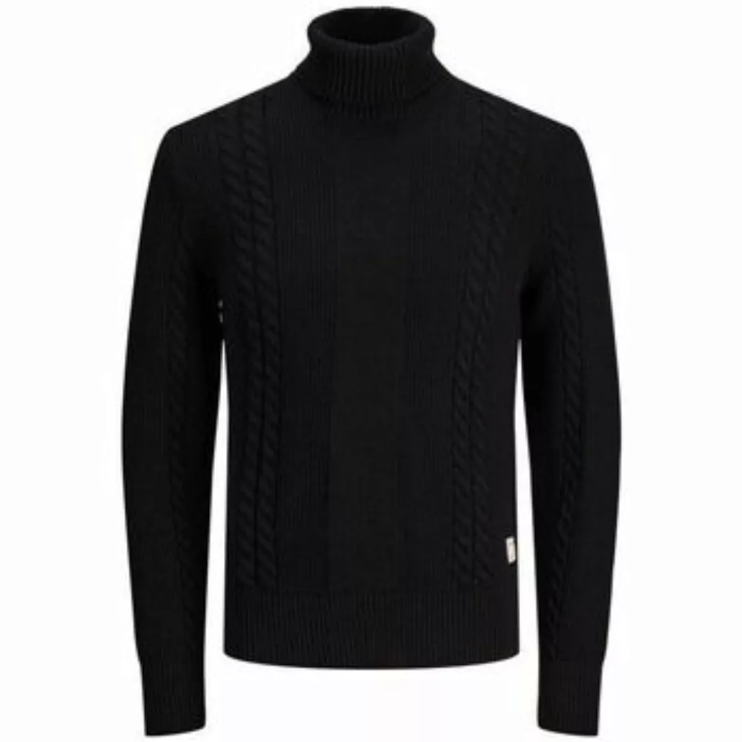 Jack & Jones  Pullover 12242944 GRID CABLE ROLL-BLACK günstig online kaufen