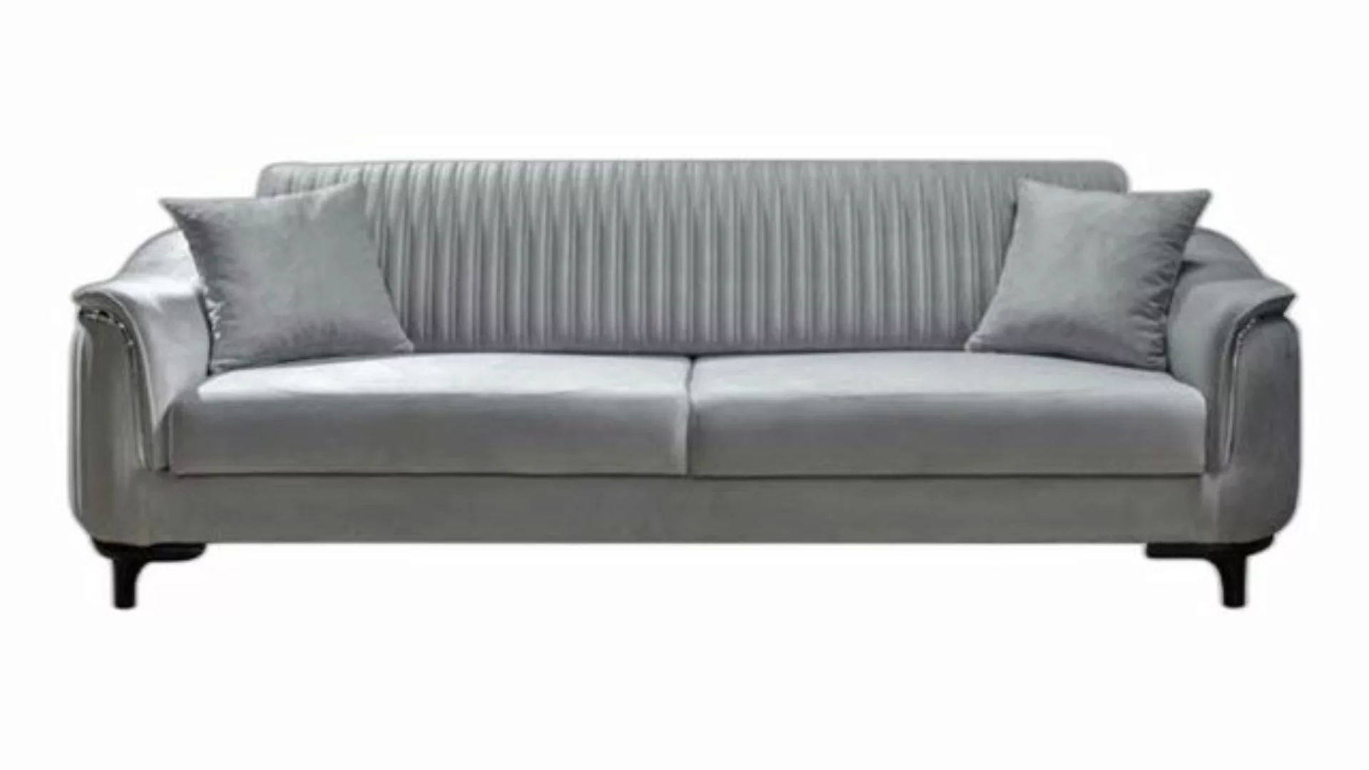 Xlmoebel Sofa Grau Sofagarnitur Wohnzimmer Dreisitzer Polstersofa, 1 Teile, günstig online kaufen