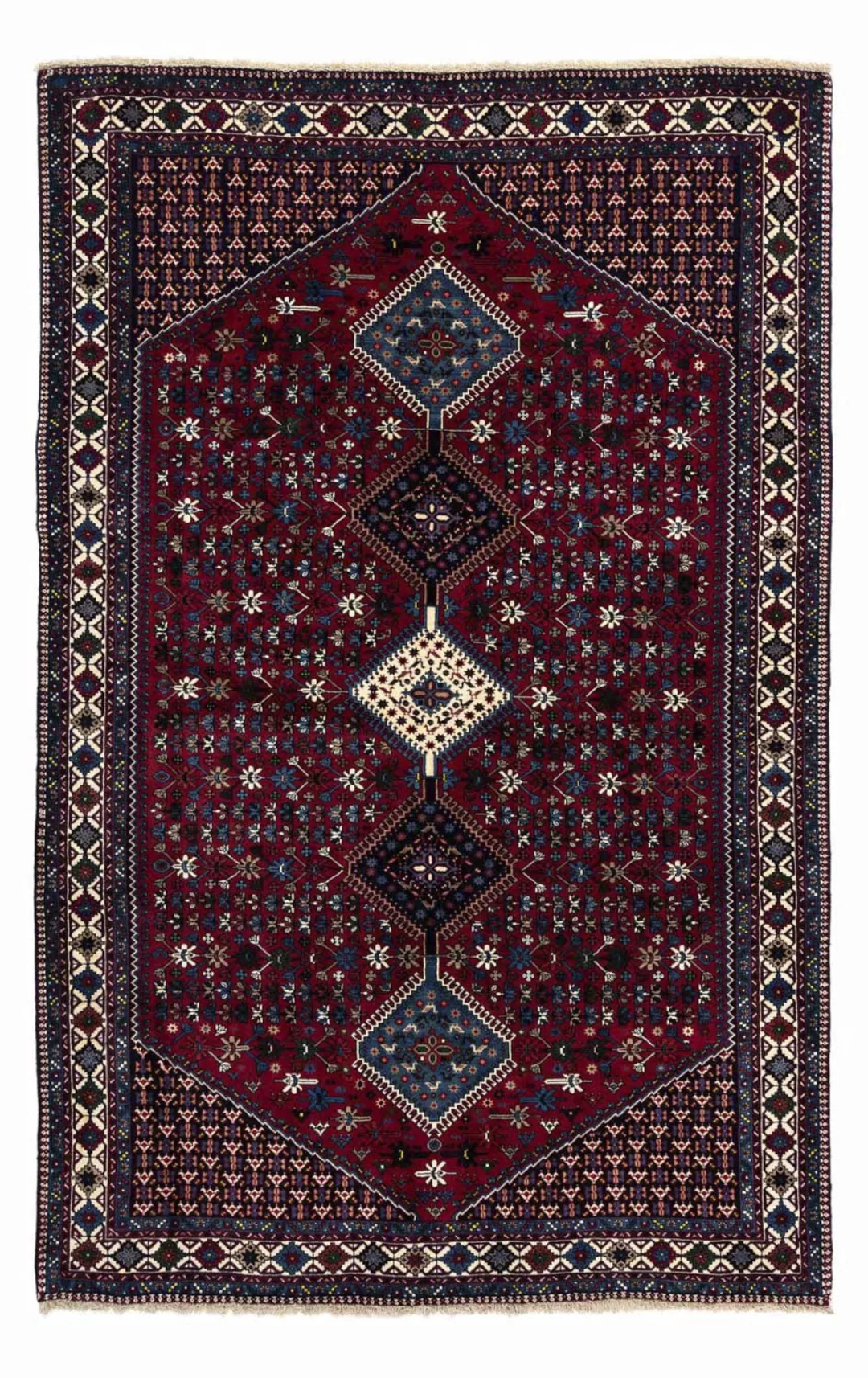 morgenland Wollteppich »Yalameh Medaillon Rosso chiaro 188 x 80 cm«, rechte günstig online kaufen