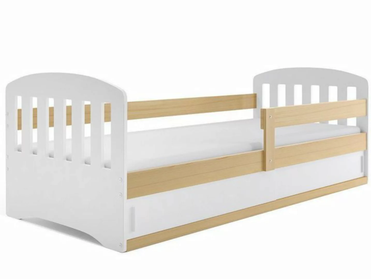 pressiode Kinderbett Kinderbett classic mit Matratze und Schublade günstig online kaufen
