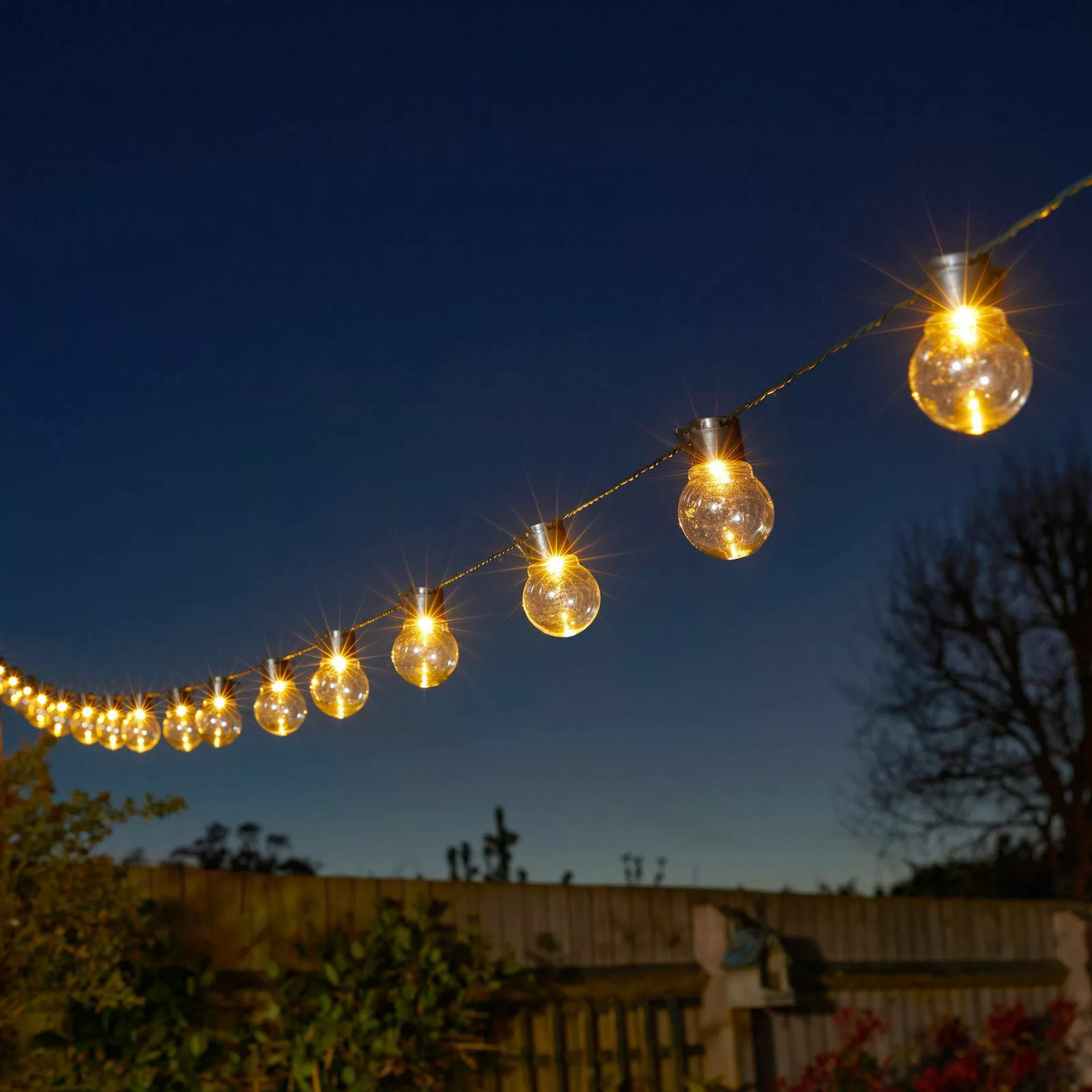 LED-Solar-Lichterkette GloBulb, 20-flammig günstig online kaufen