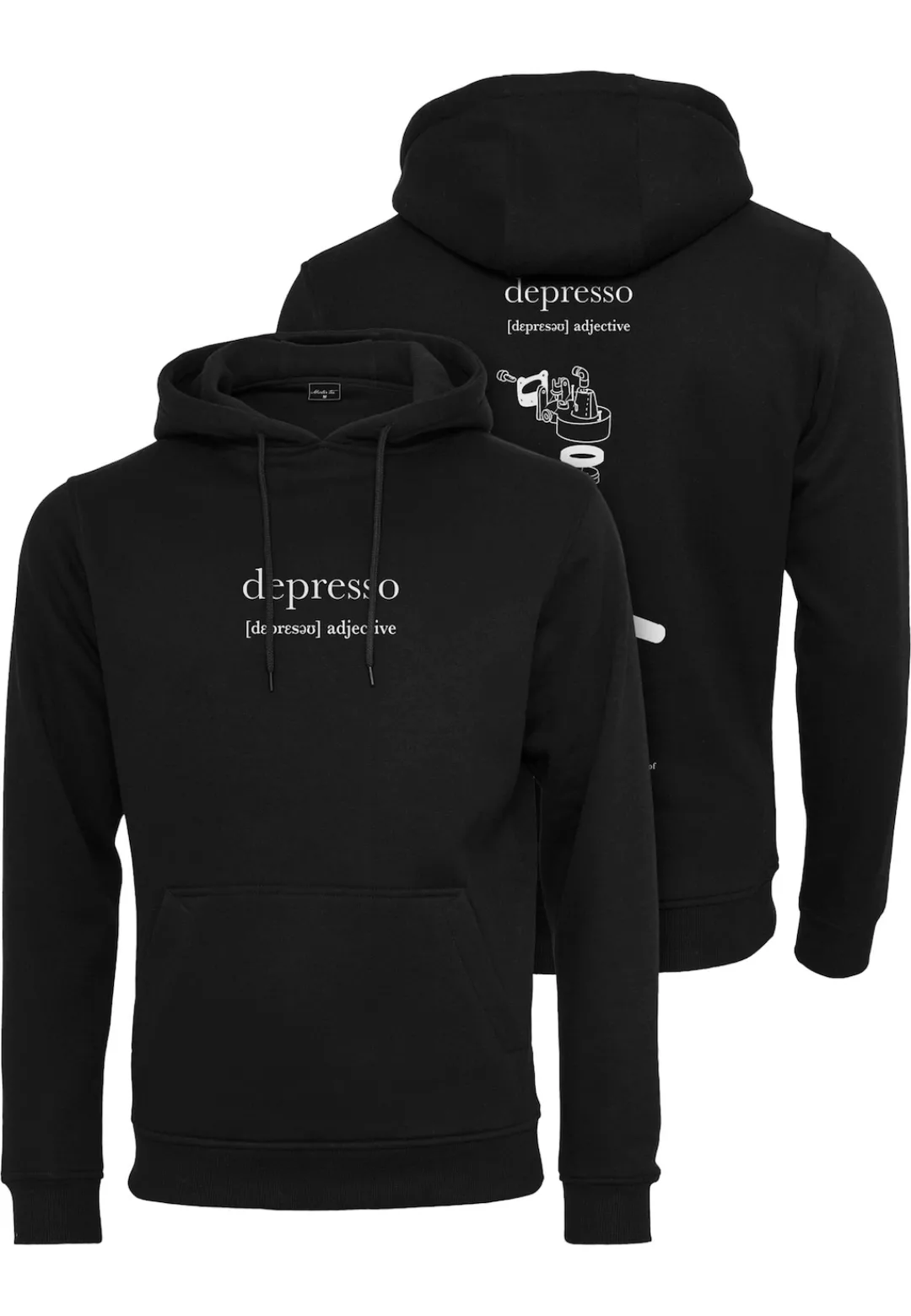 MisterTee Sweatshirt "MisterTee Herren Depresso Hoody" günstig online kaufen