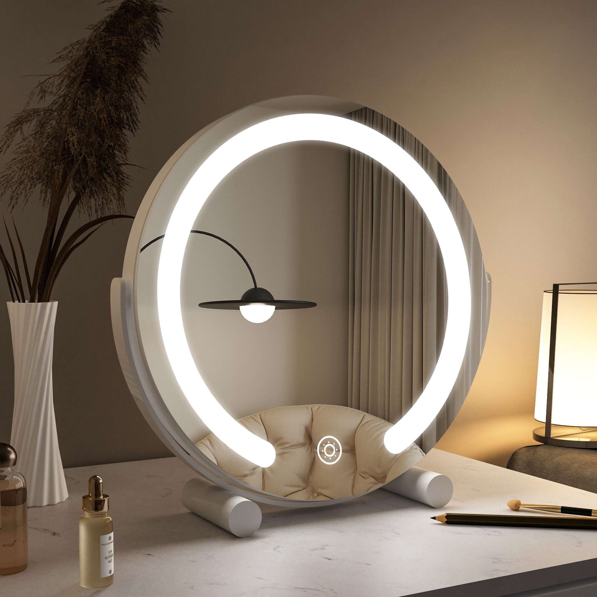 WDWRITTI Schminkspiegel Kosmetikspiegel LED Tisch mit günstig online kaufen