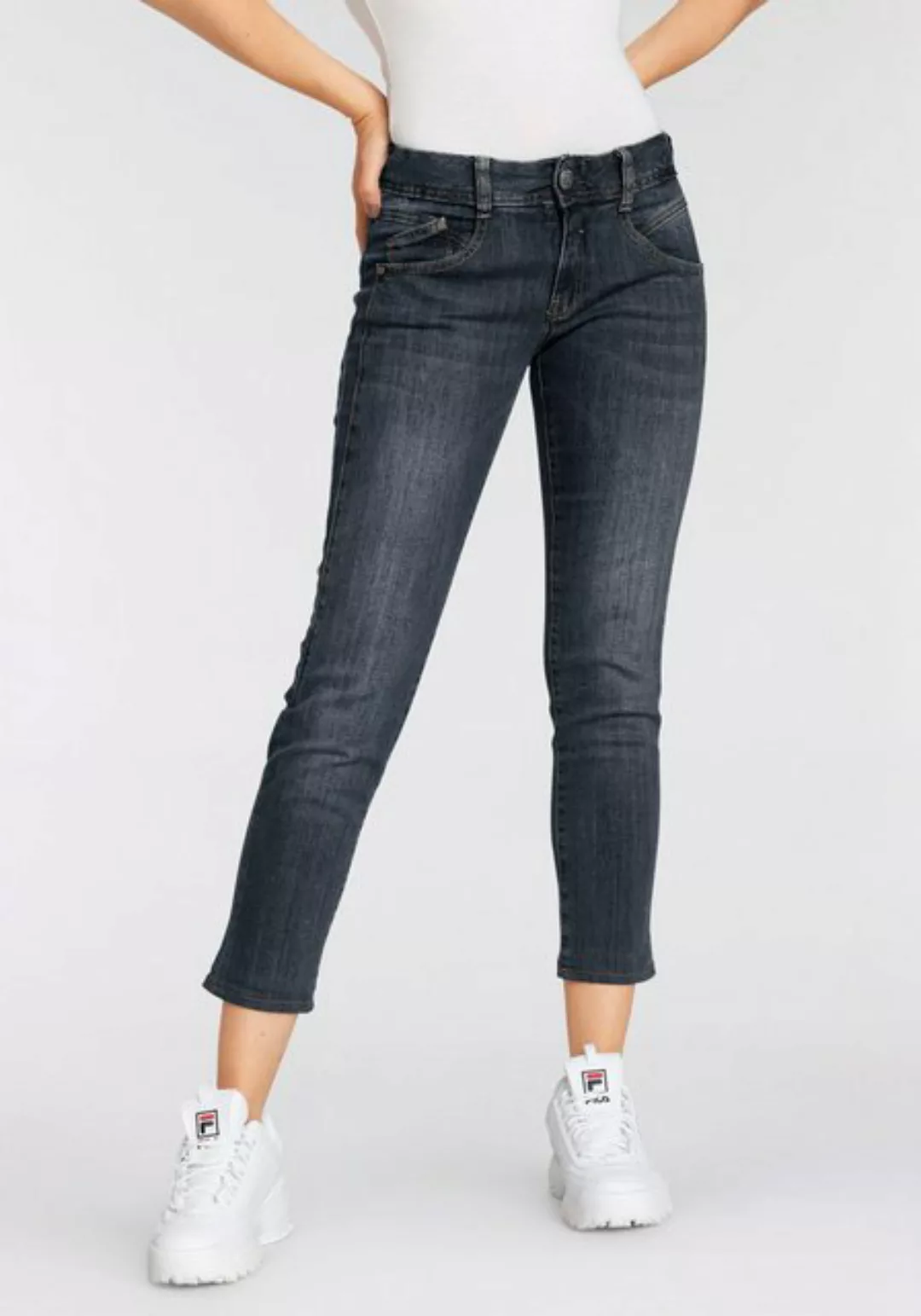 Herrlicher 7/8-Jeans GINA CROPPED POWERSTRETCH mit seitlichem Keileinsatz günstig online kaufen