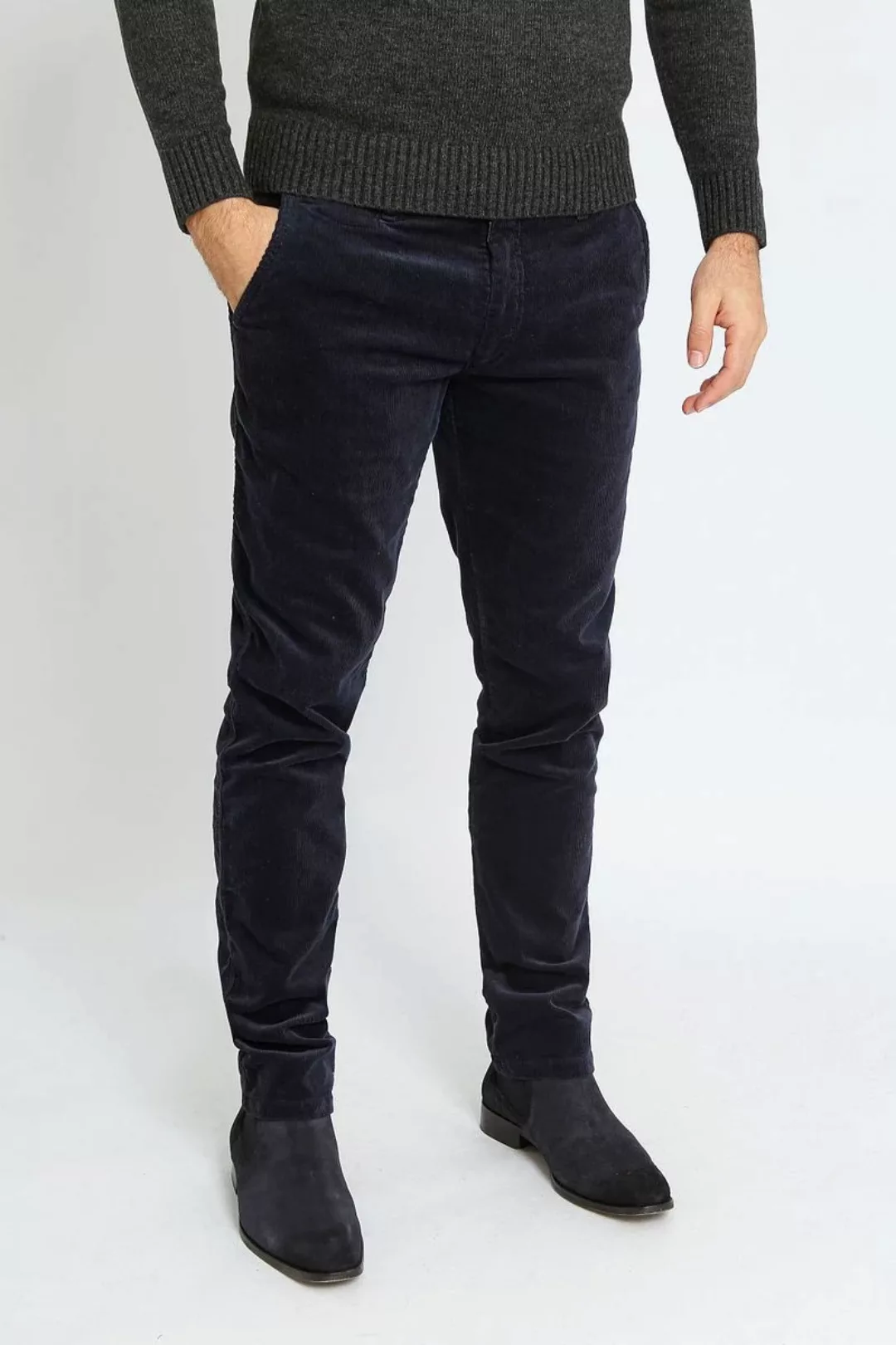 Suitable Chino Plato Corduroy Navy - Größe 98 günstig online kaufen