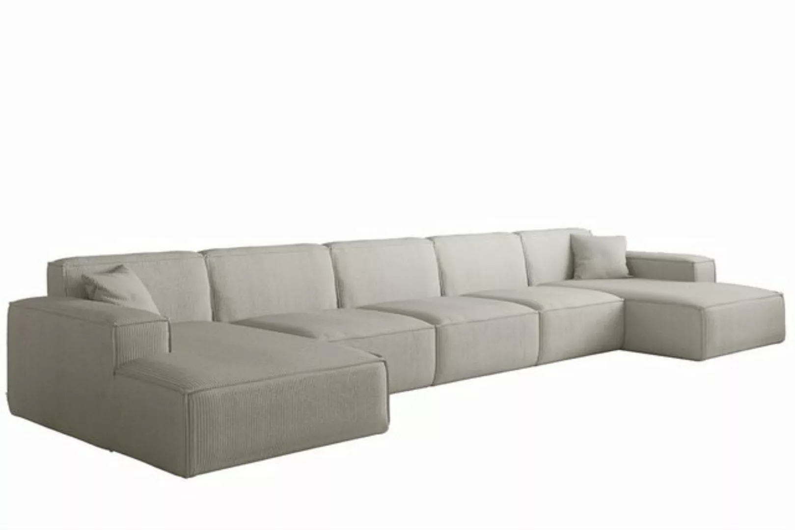 Fun Möbel Wohnlandschaft Sofa U-Form CELES PREMIUM XL in Stoff Scala, Breit günstig online kaufen